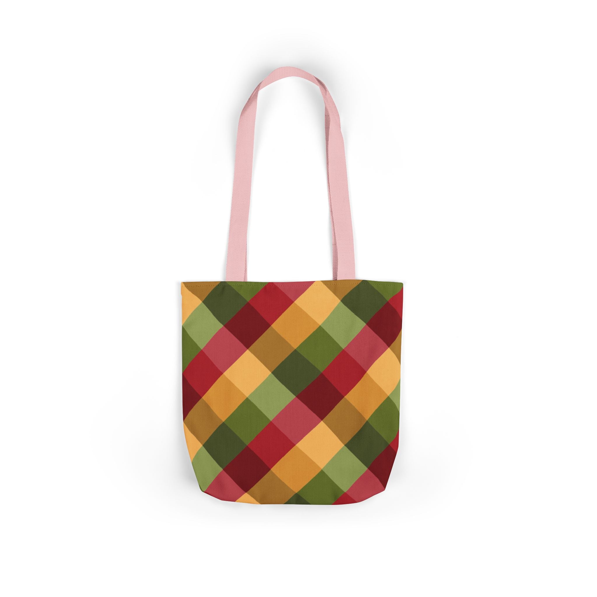 Vibrant Geometric Angle Design Canvas Tote