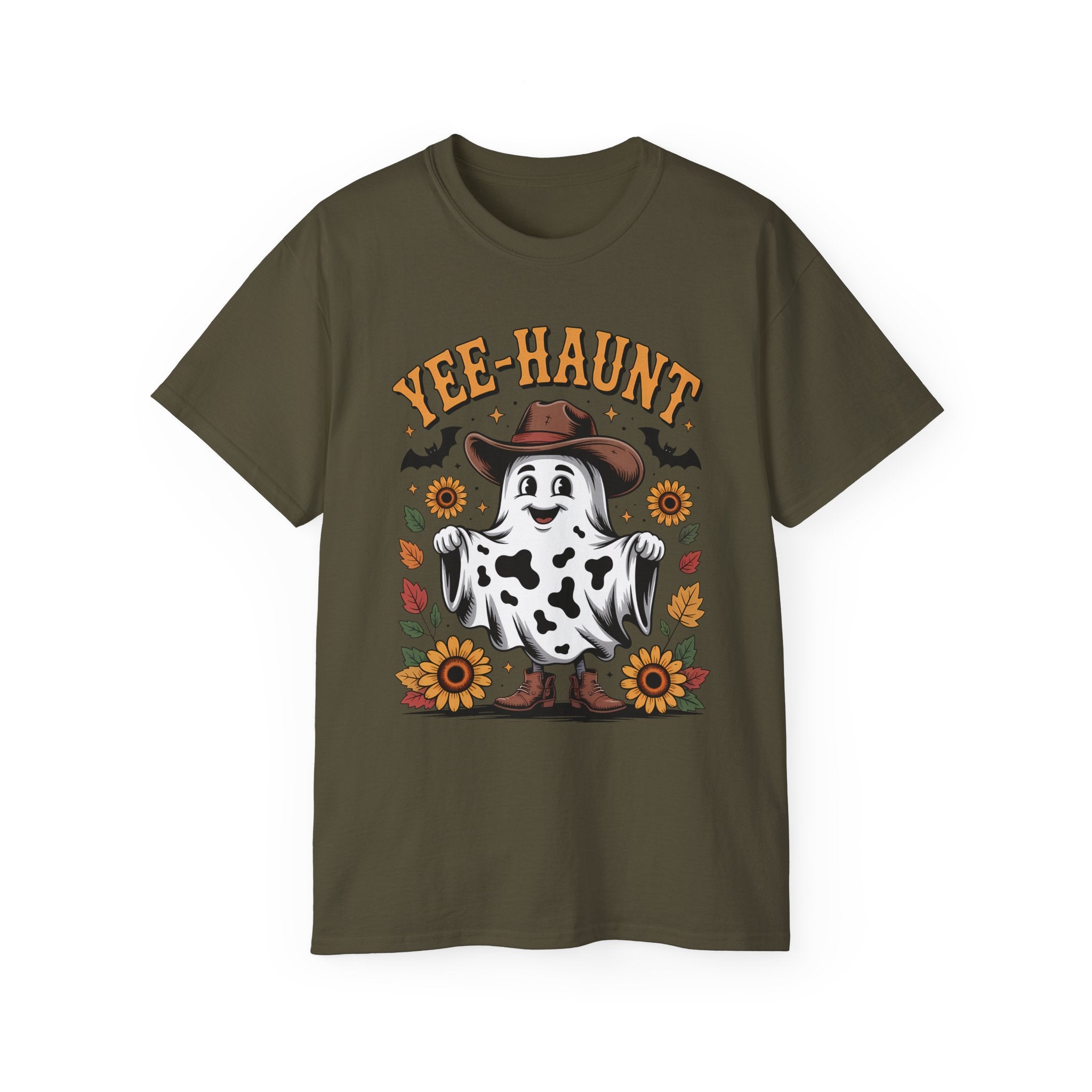 Spooky Style Cowboy Ghost T-Shirt | Gallory Hive