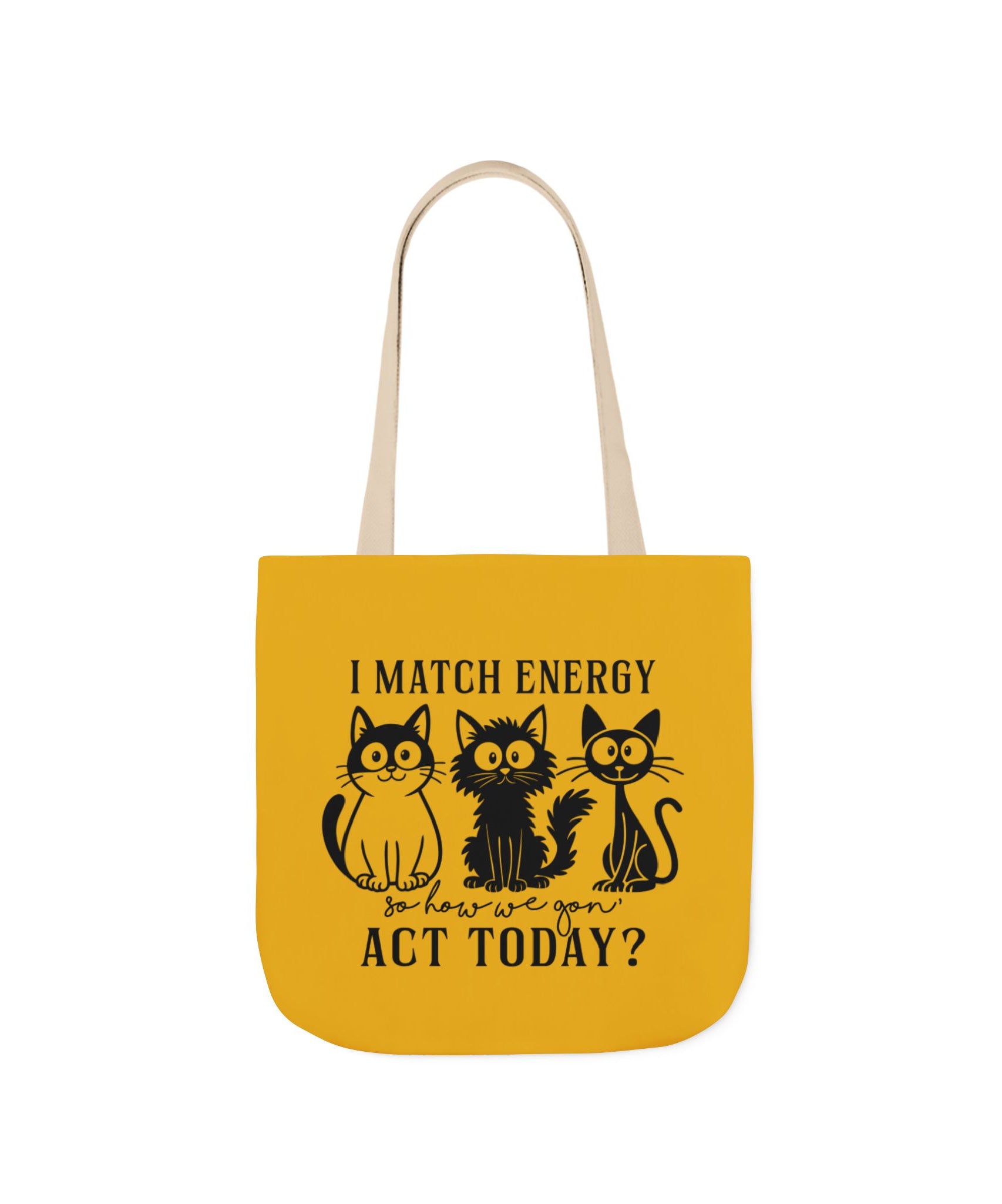 Cute Yellow Canvas Tote – Reusable Bag