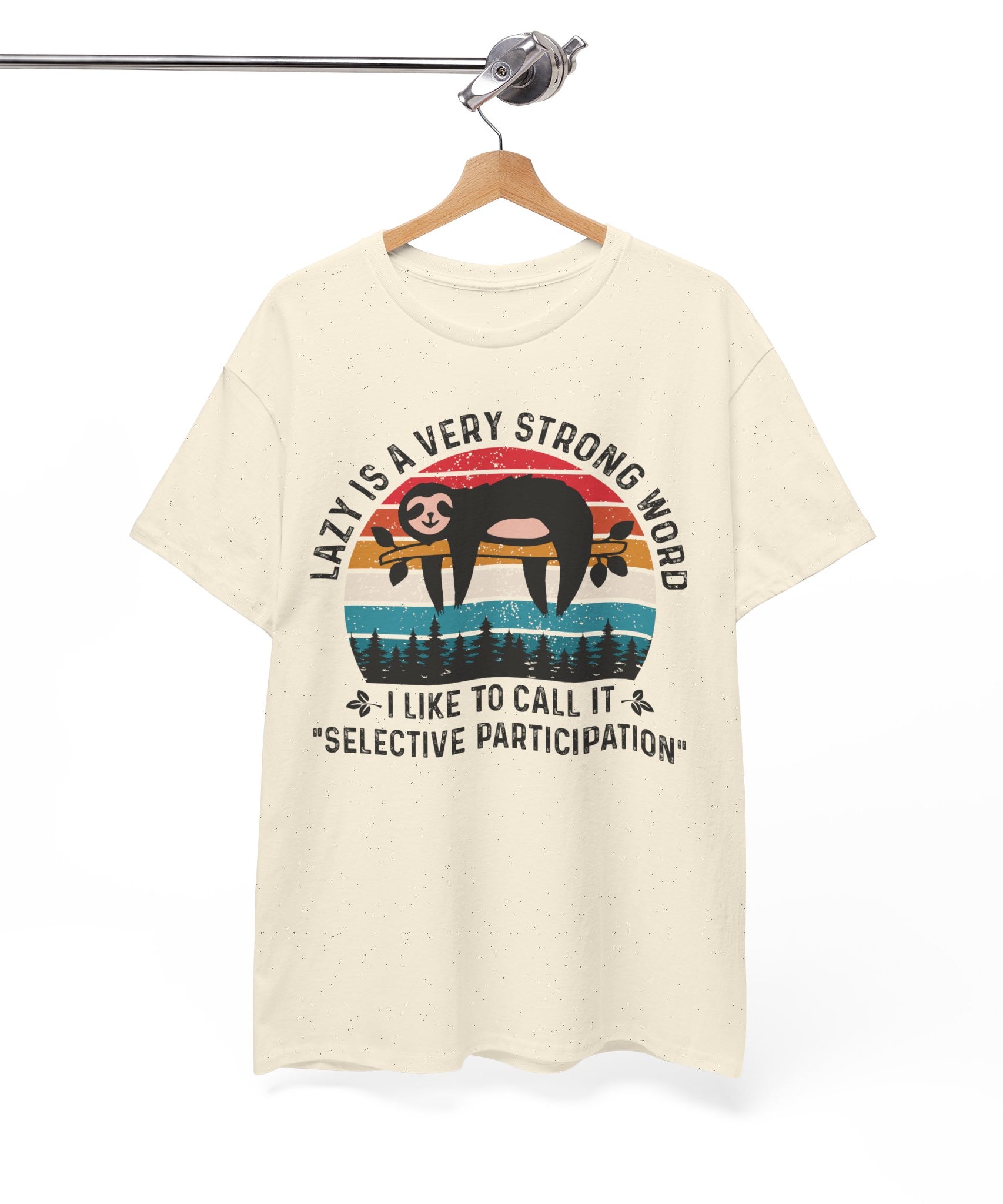 Sloth Hiking Team Retro Sunset Tee | Gallory Hive