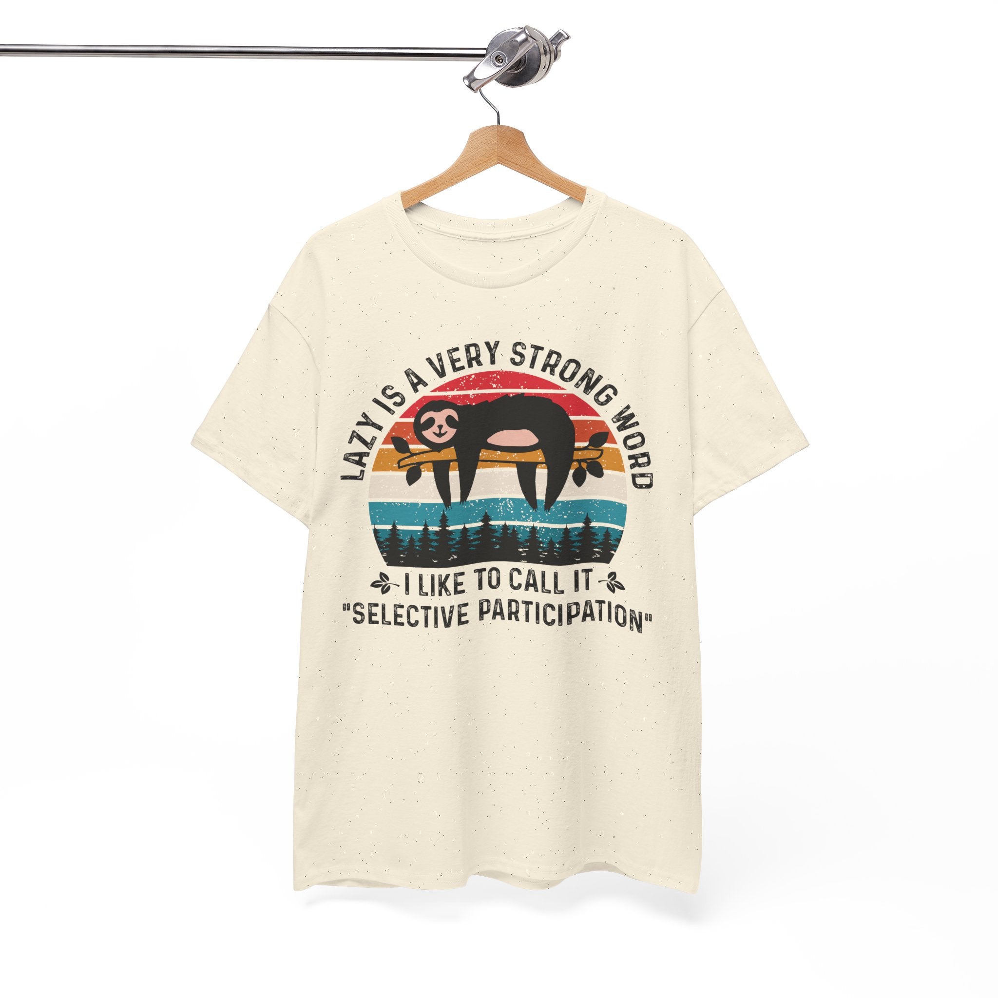 Sloth Hiking Team Retro Sunset Tee | Gallory Hive