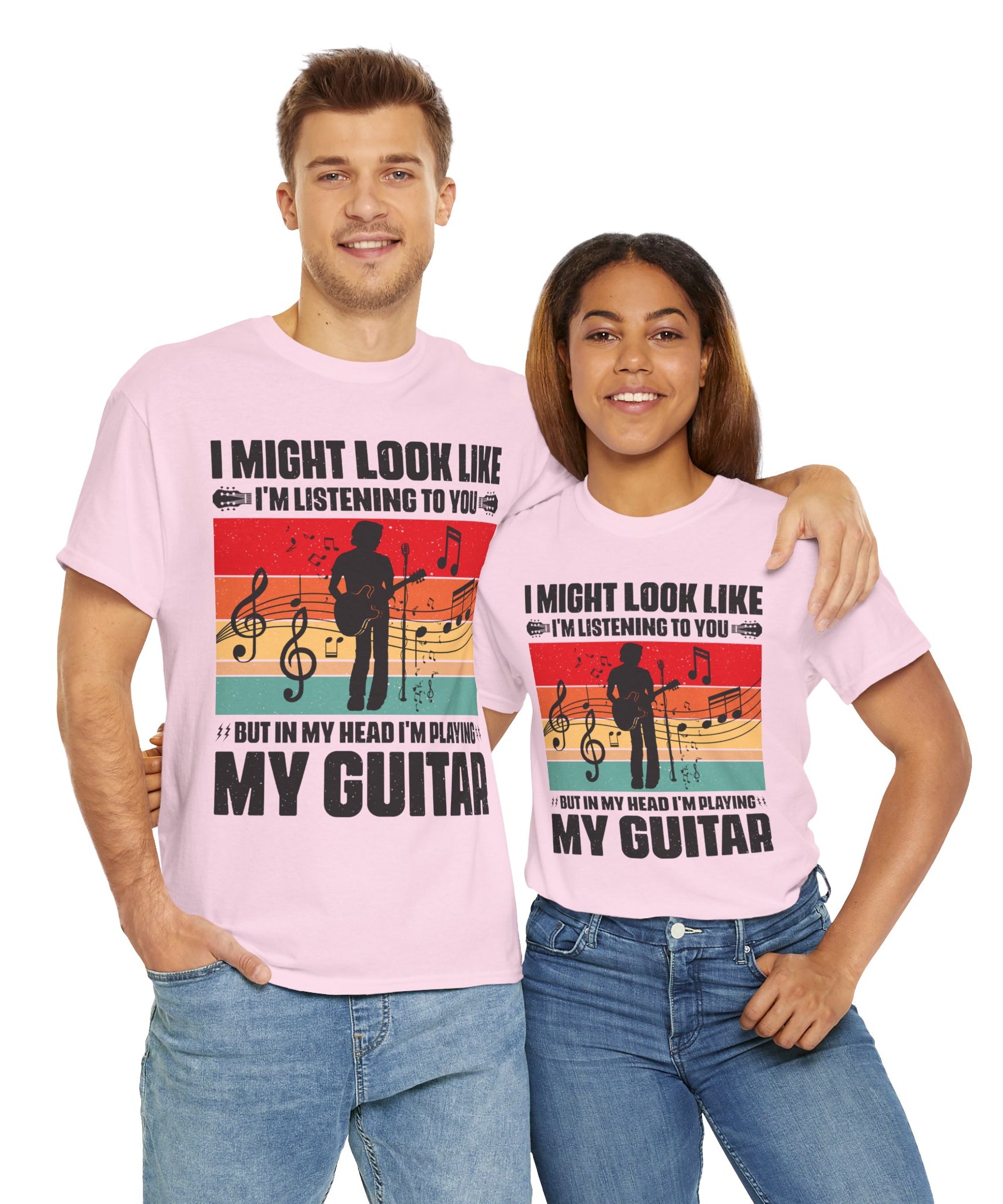 Retro Guitar Playing Mind T-Shirt