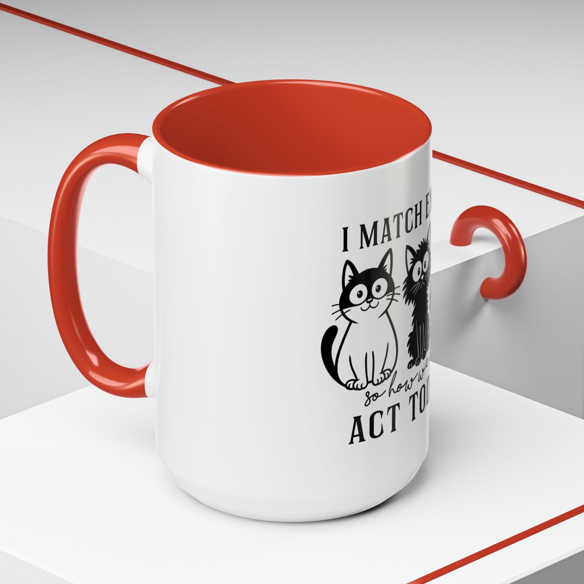 Quirky Cat Coffee Mug, Fun Kitty Mug for Cat Lovers, Gift for Pet Owners, Unique Cat-Themed Drinkware, Cute Cat Lover Present