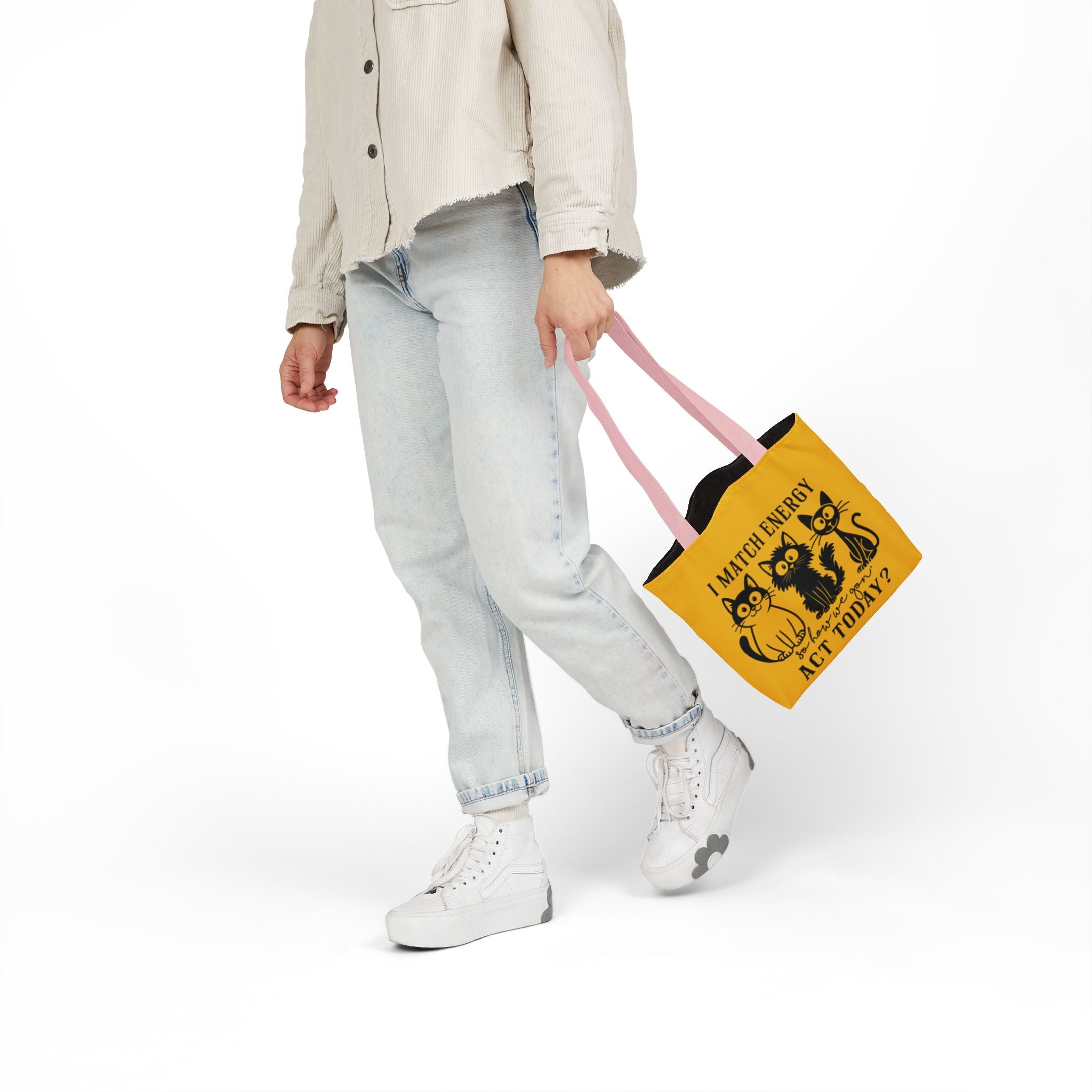 Cute Yellow Canvas Tote – Reusable Bag