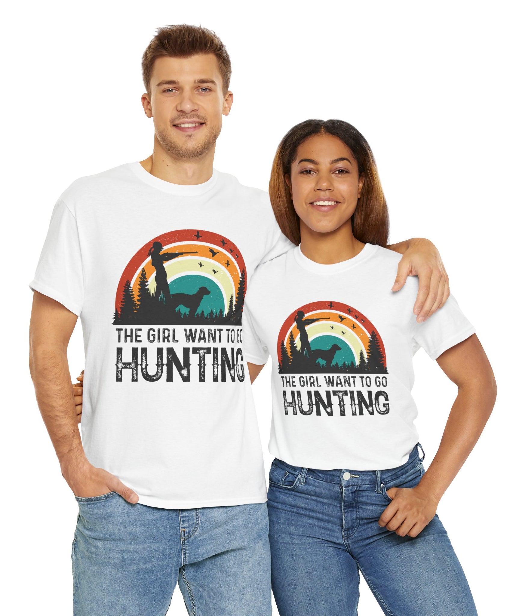 Retro Hunter Shirt – Birds & Pines