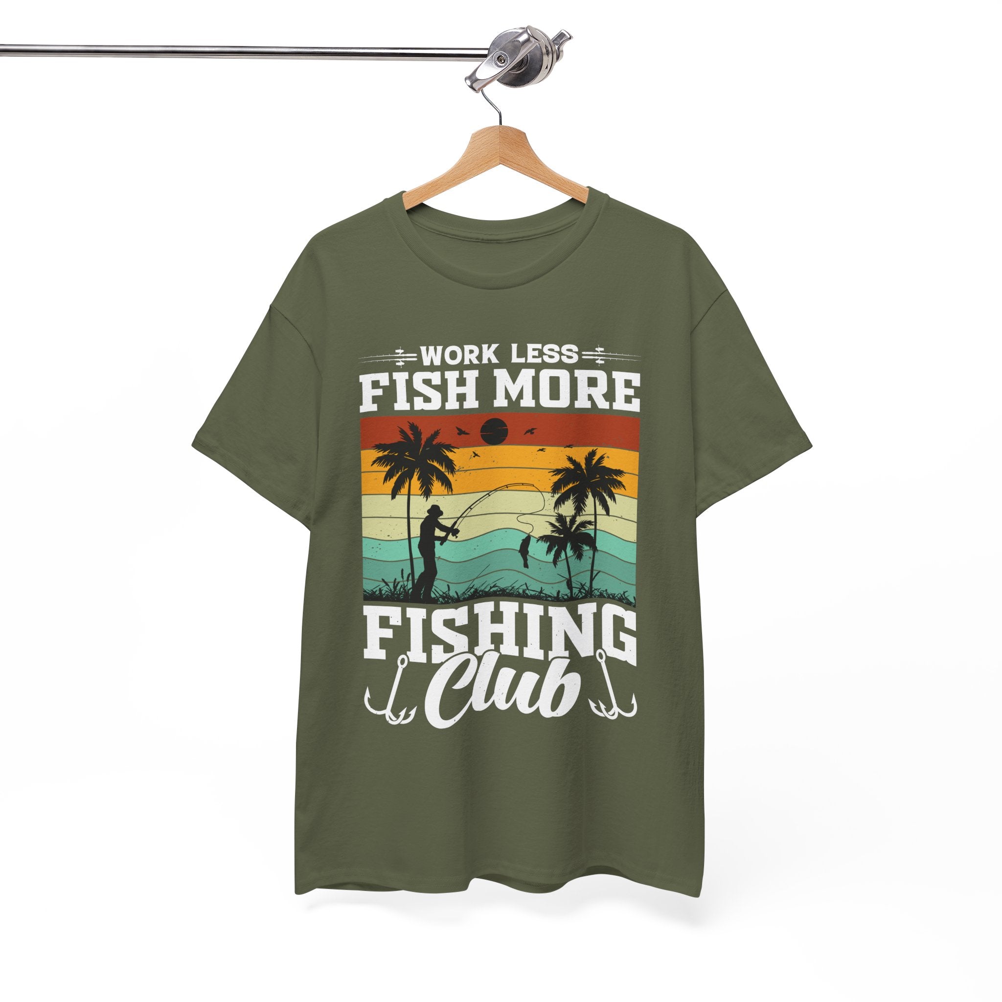 Retro Fisherman Sunset T-Shirt