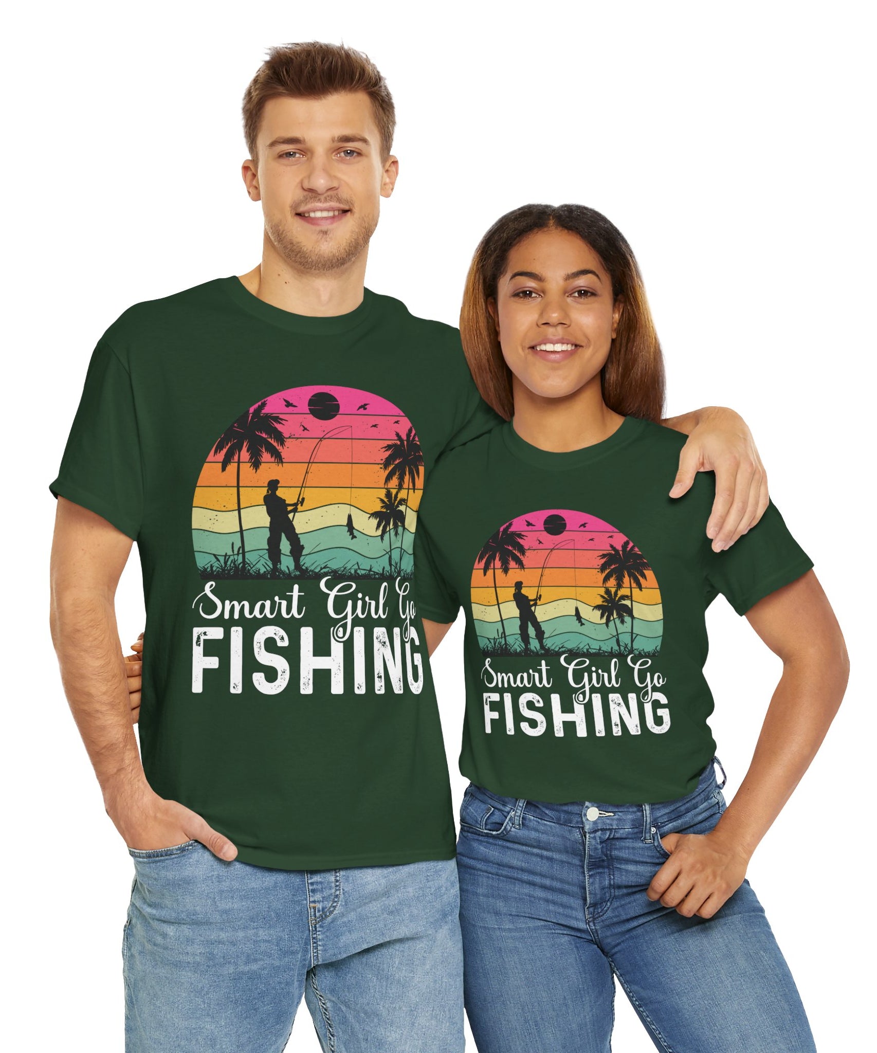 Retro Fisherwoman Graphic Shirt