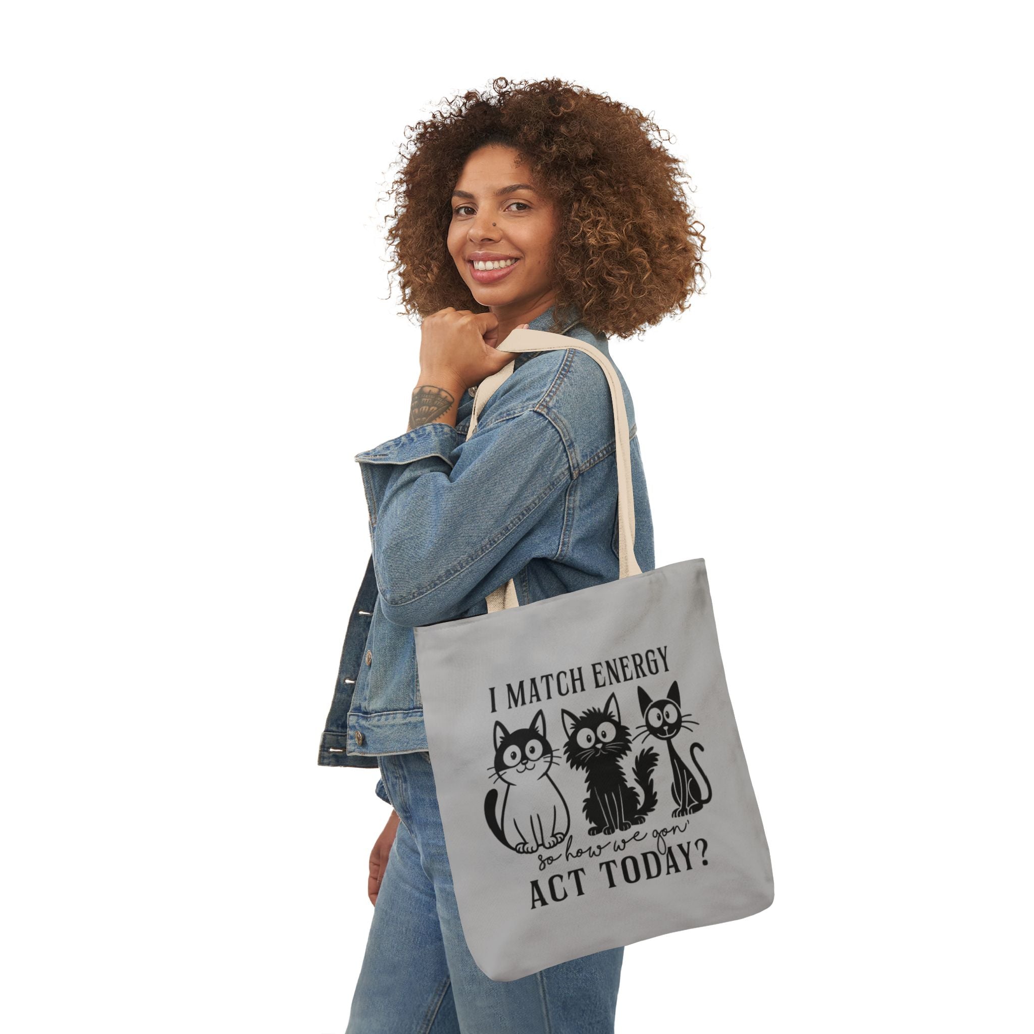 Gift for Cat Lovers – Light Grey Tote Bag
