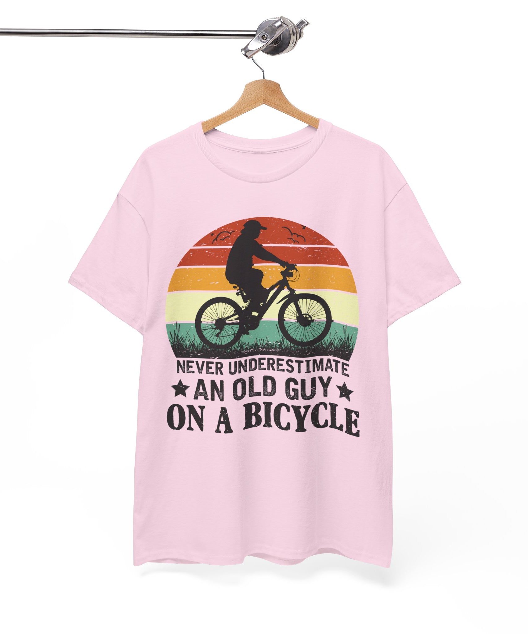 Retro Old Guy On Bicycle Shirt