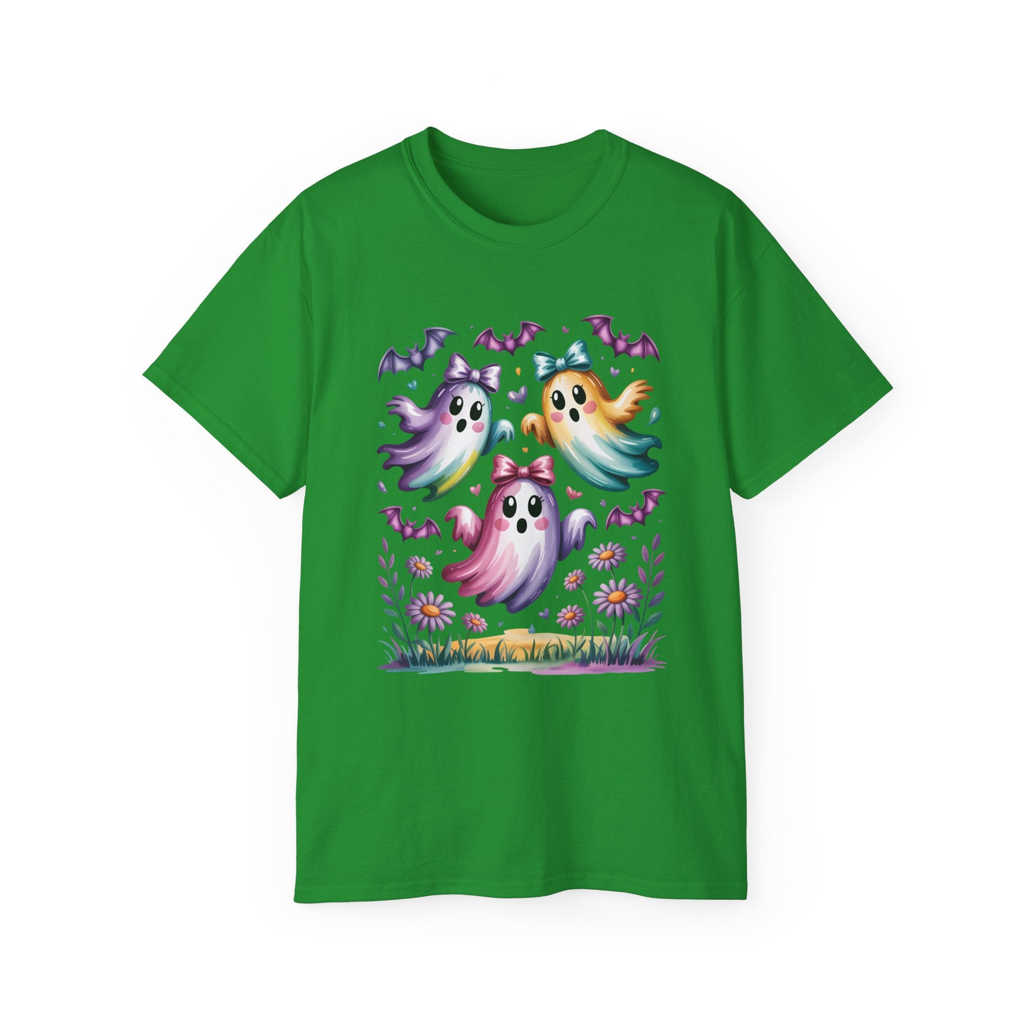 Floral Halloween Ghost Shirt – Kawaii Style | Gallory Hive