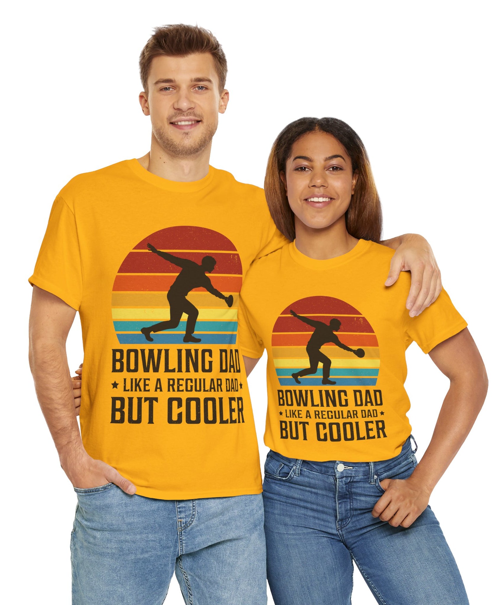 Retro Bowling Dad Tee - Unique Father's Day Gift