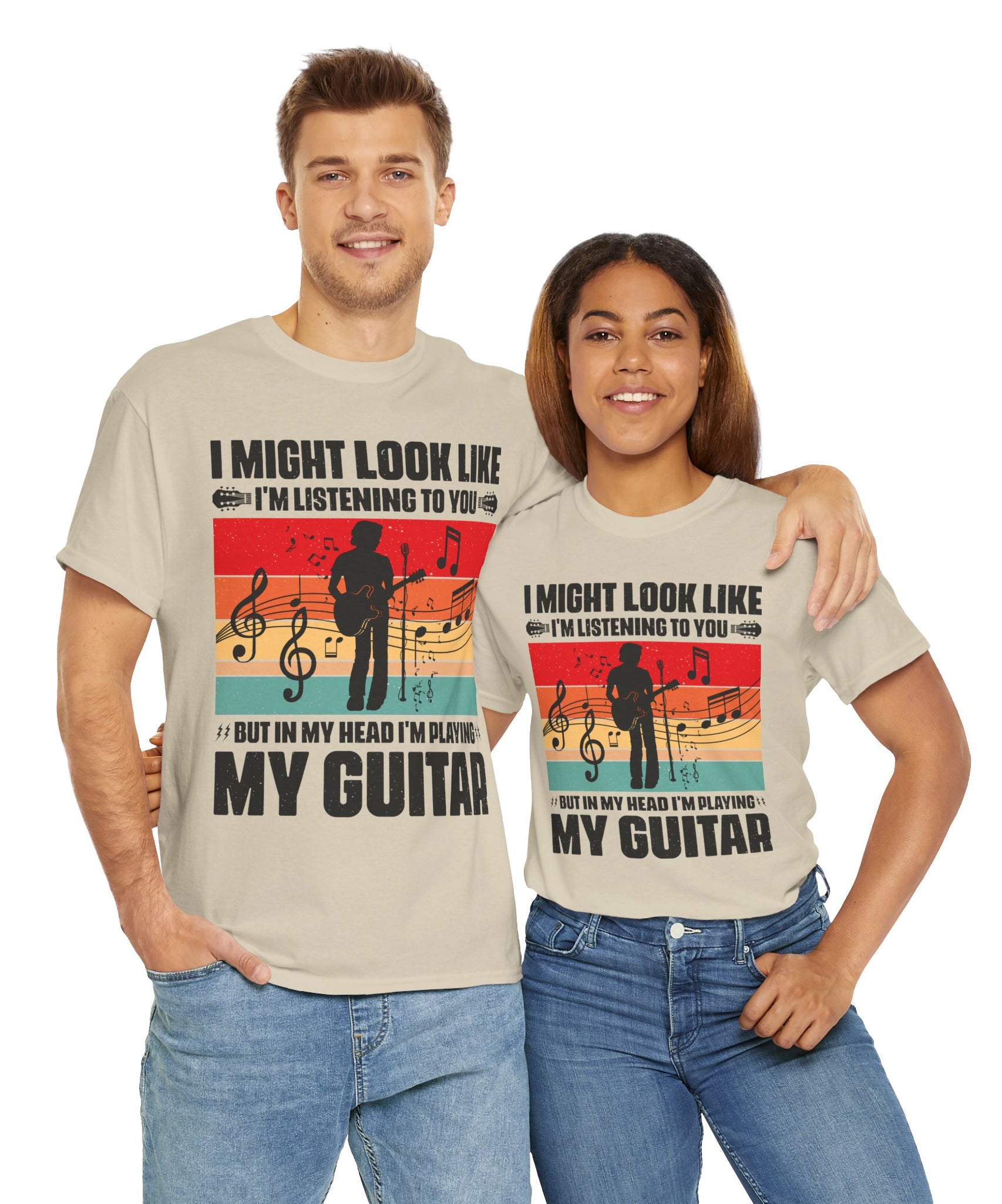 Retro Guitar Playing Mind T-Shirt