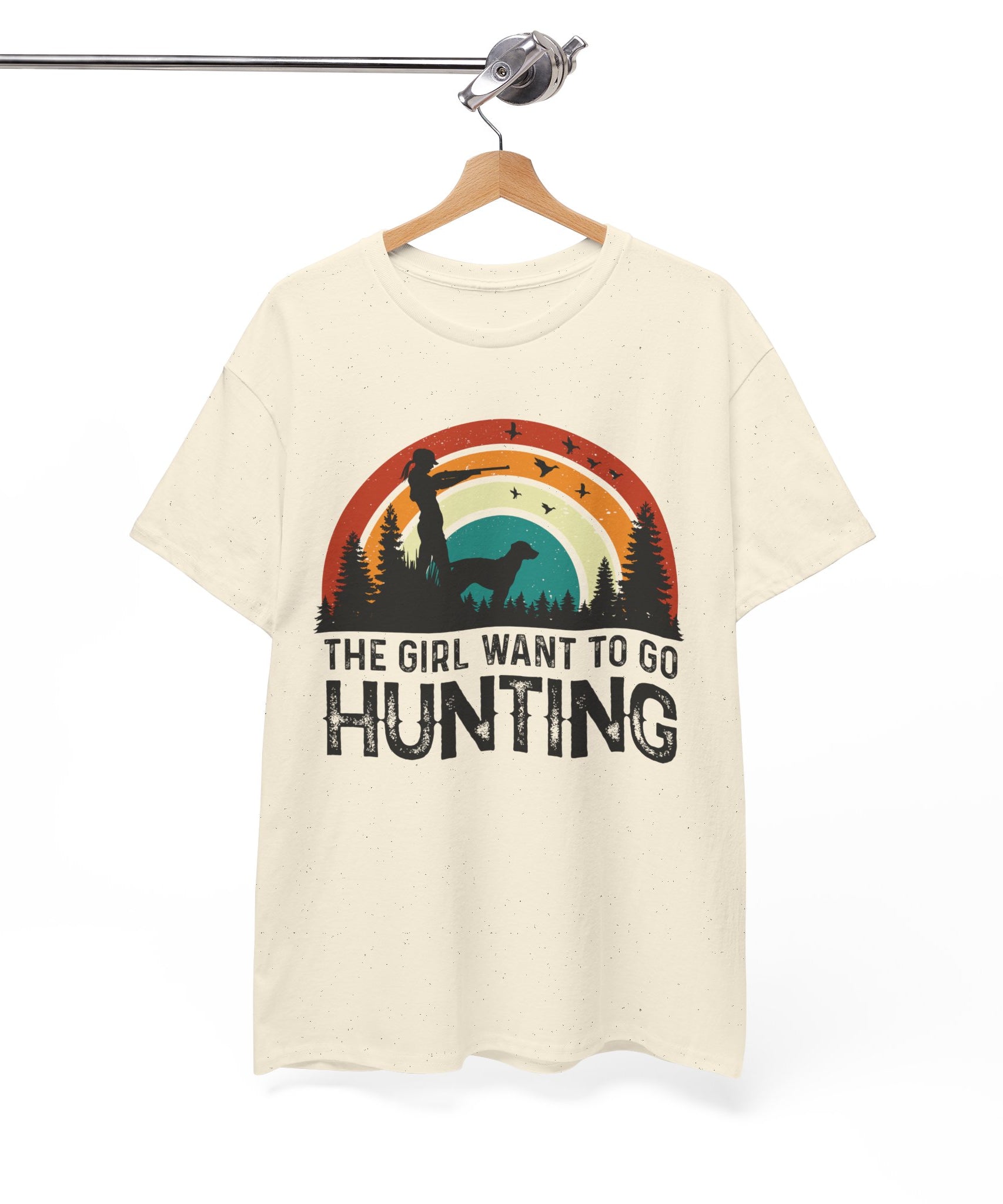 Retro Hunter Shirt – Birds & Pines