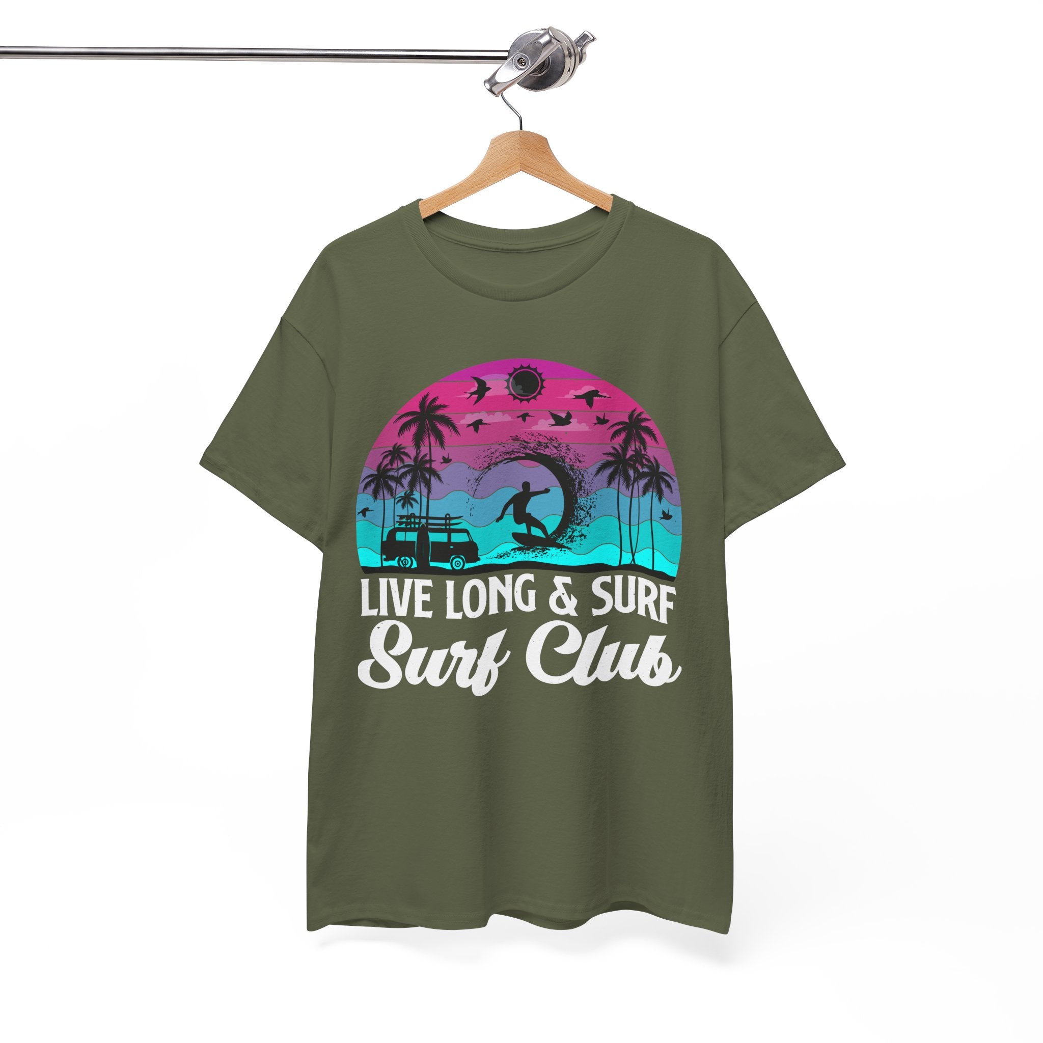 Surf Club Beach Sunset T-Shirt | Gallory Hive