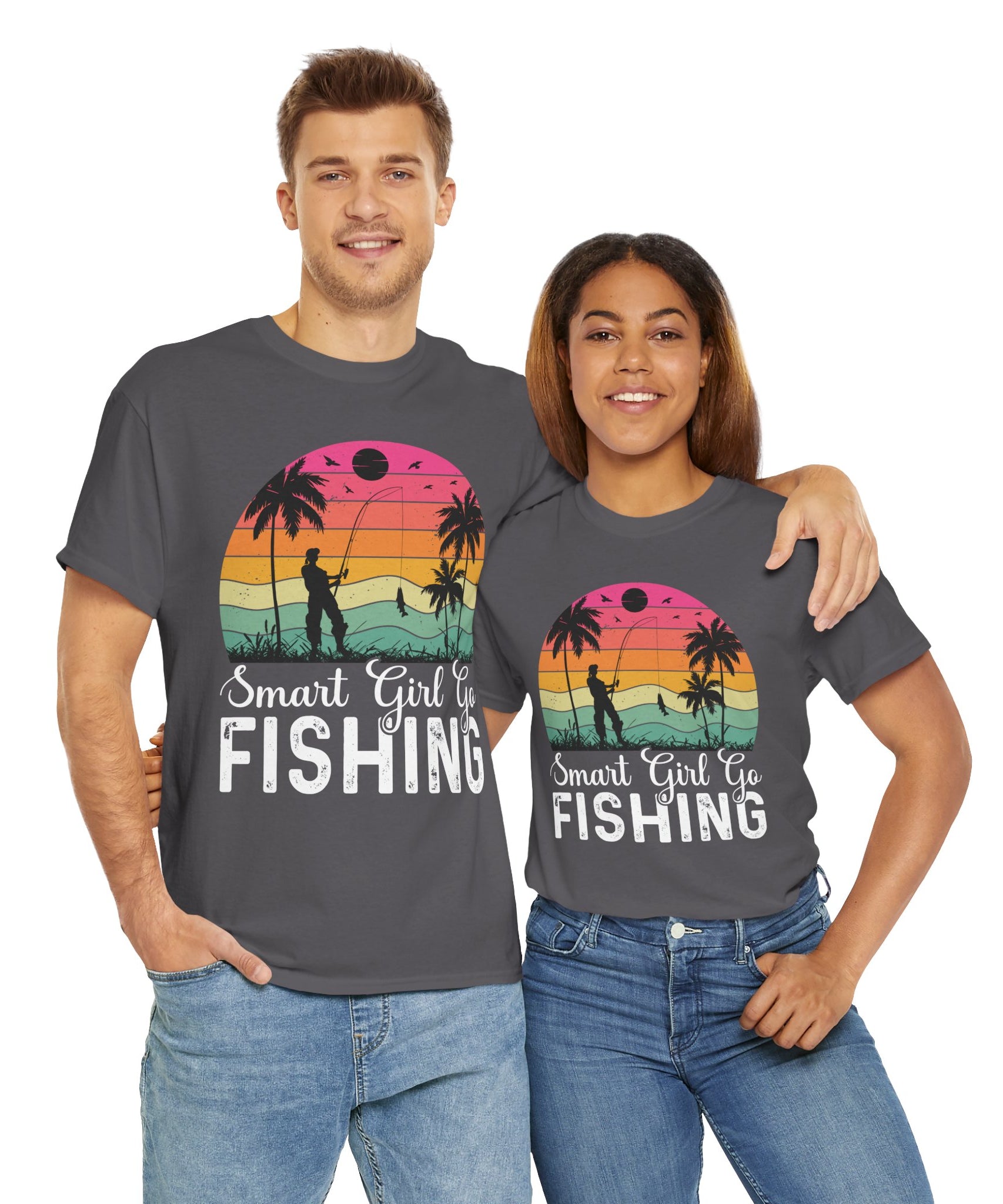 Retro Fisherwoman Graphic Shirt