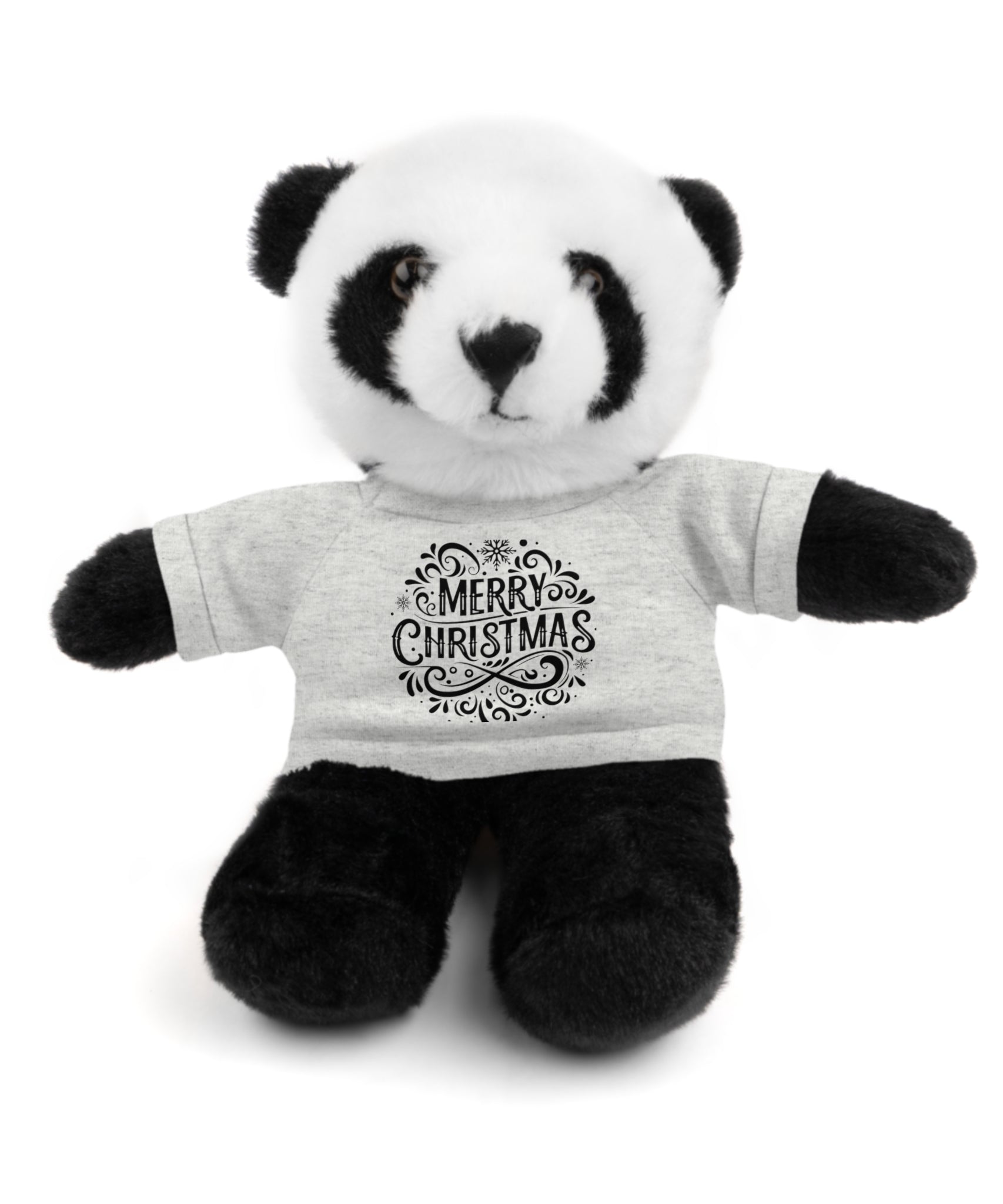 Festive Merry Christmas Stuffed Panda | Gallory Hive