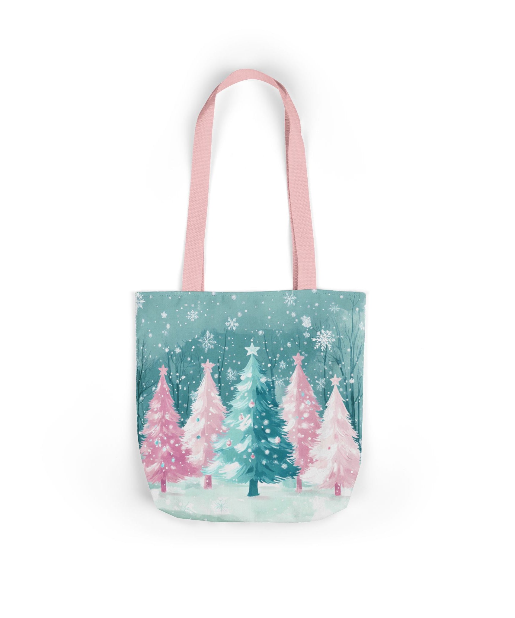 Winter Palm Trees Canvas Polyester Tote Bag