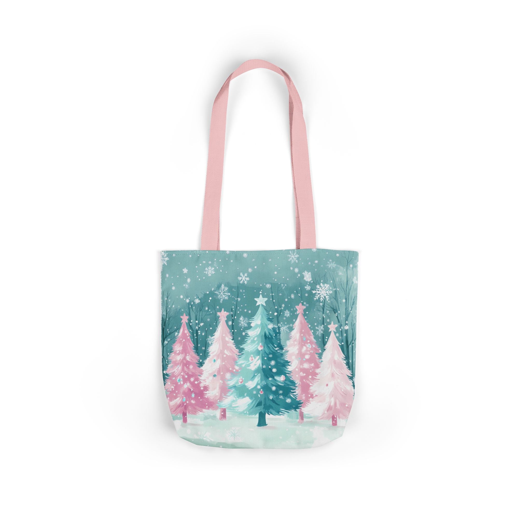 Winter Palm Trees Canvas Polyester Tote Bag