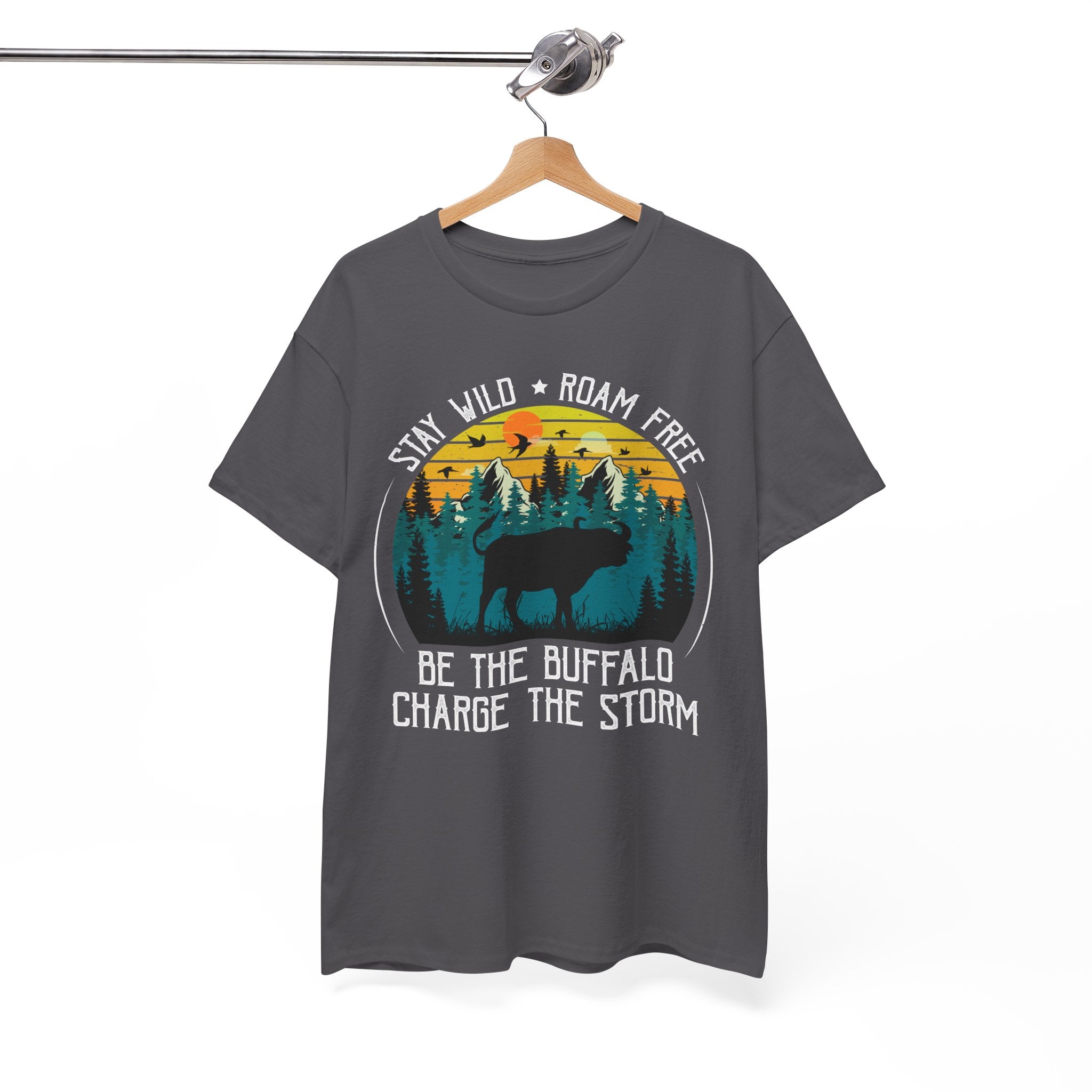 Wild Buffalo Mountain Graphic Tee | Gallory Hive