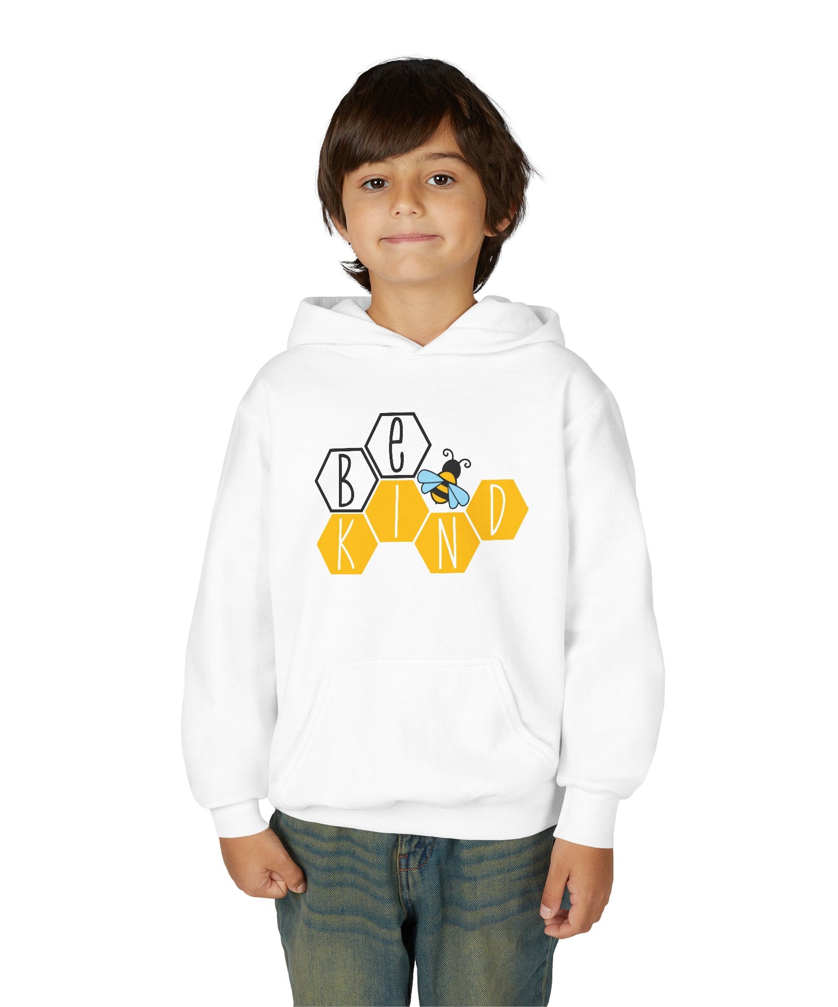 Unisex Kids Hoodie – Bee Kind & Cozy
