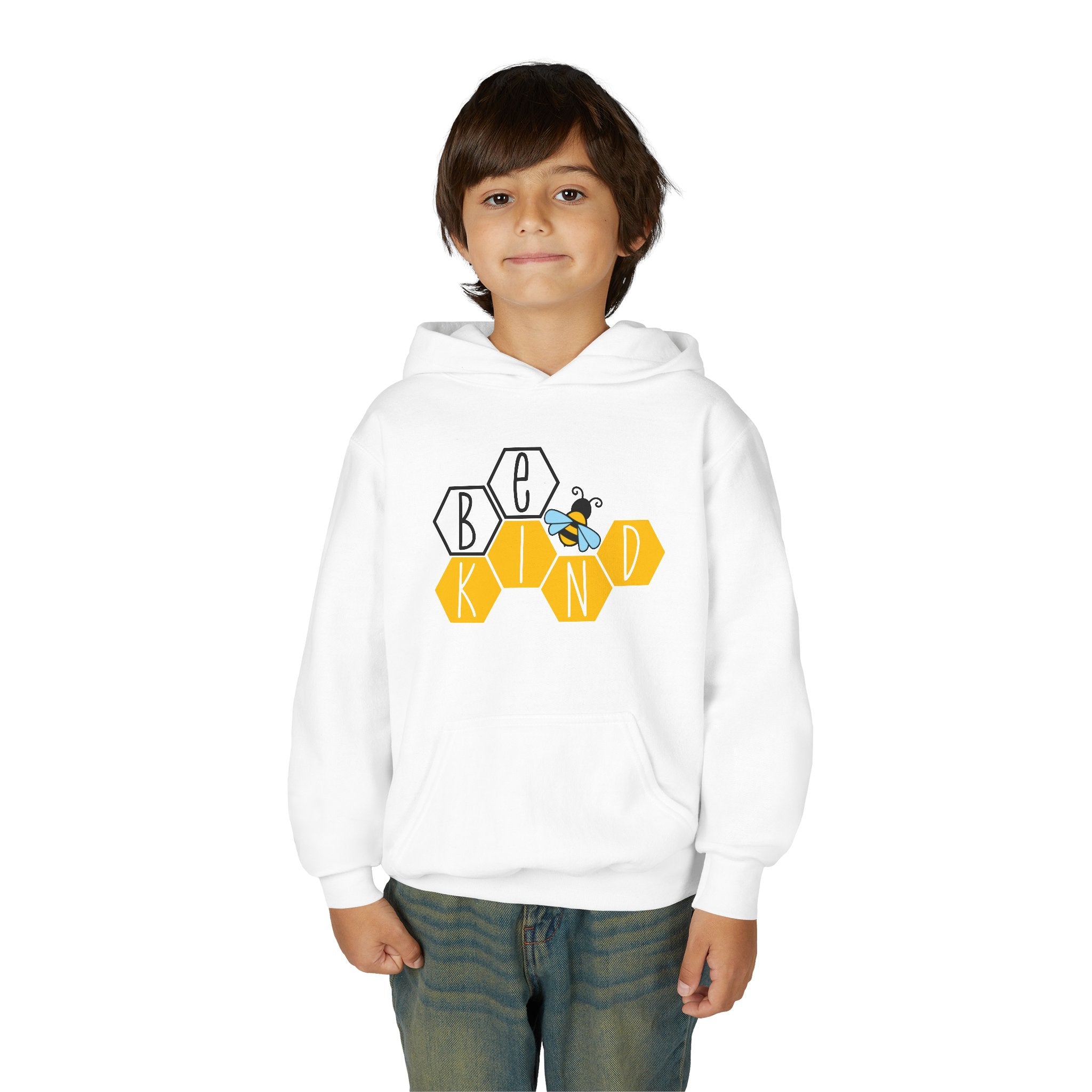 Unisex Kids Hoodie – Bee Kind & Cozy
