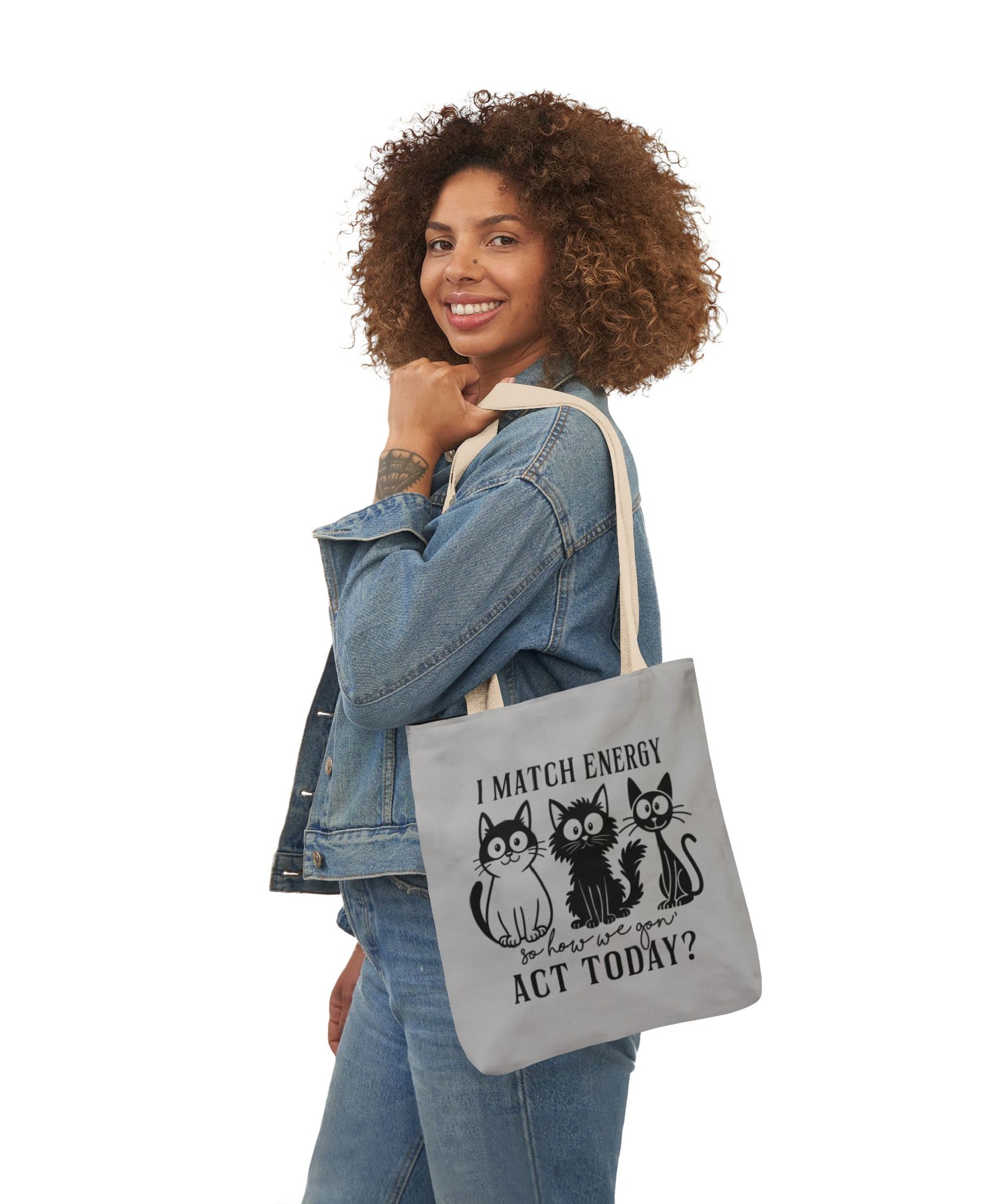 Gift for Cat Lovers – Light Grey Tote Bag
