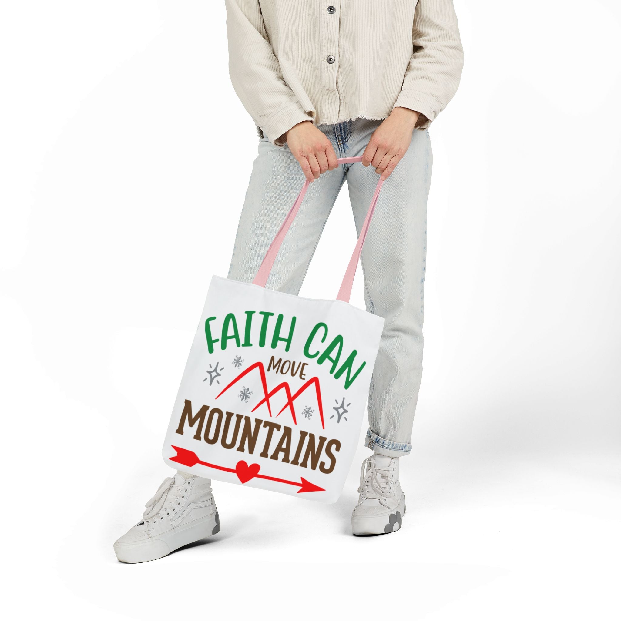 Inspirational Quote Canvas Polyester Tote