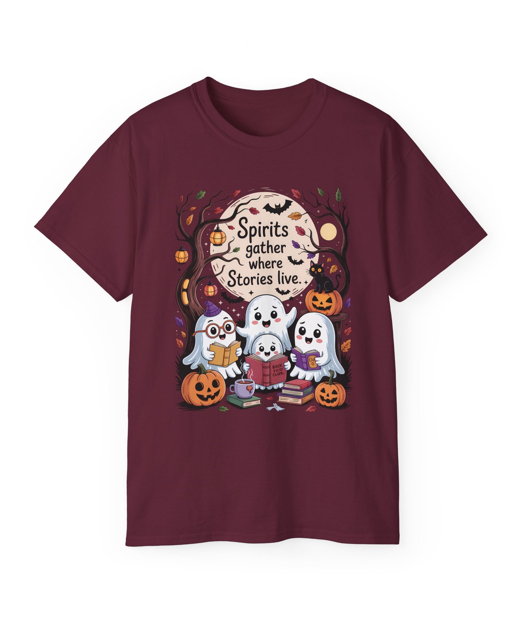 Halloween Ghost Book Club Tee | Gallory Hive