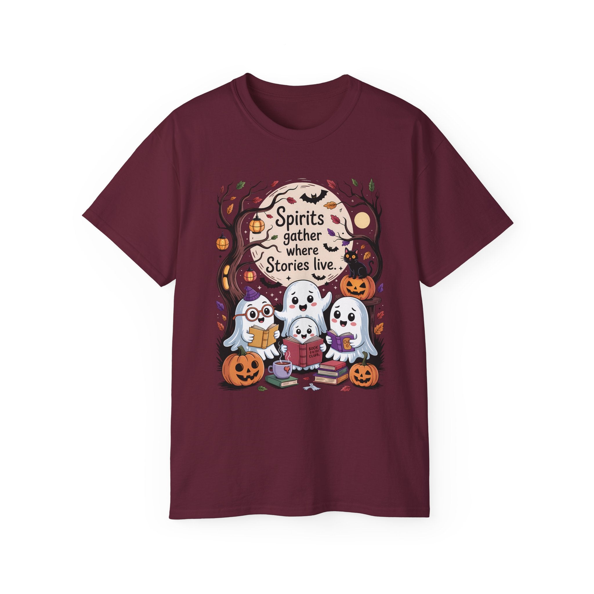 Halloween Ghost Book Club Tee | Gallory Hive