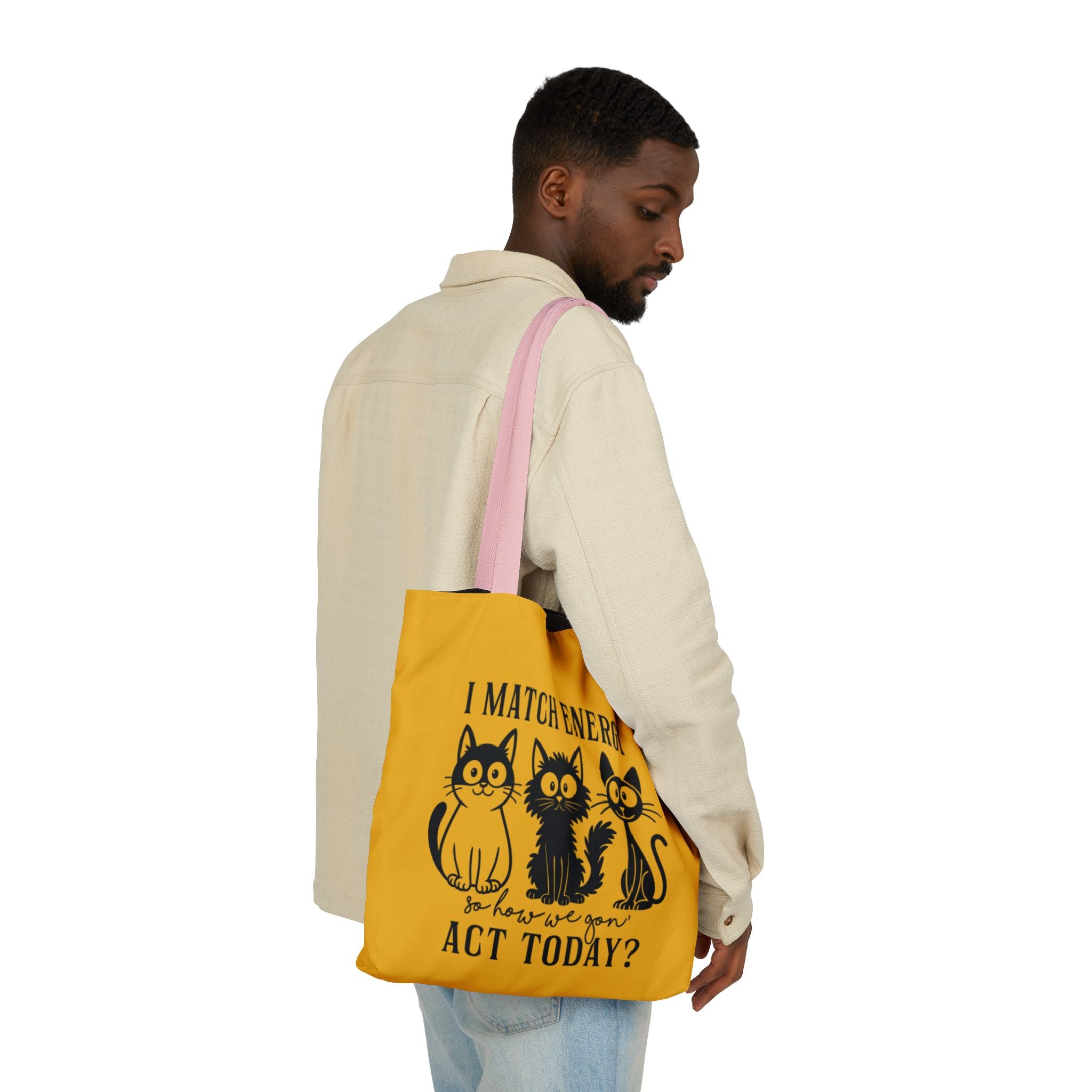 Cute Yellow Canvas Tote – Reusable Bag