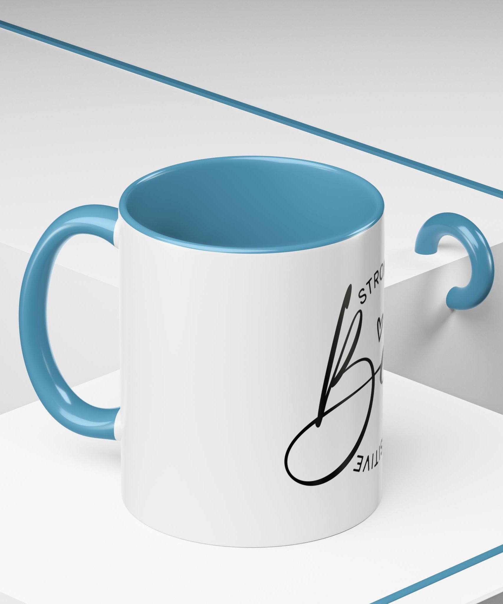 Inspirational Coffee Mug | Be Strong, Confident, Positive | Gift for Women, Motivational Drinkware, Self-Care, Encouragement