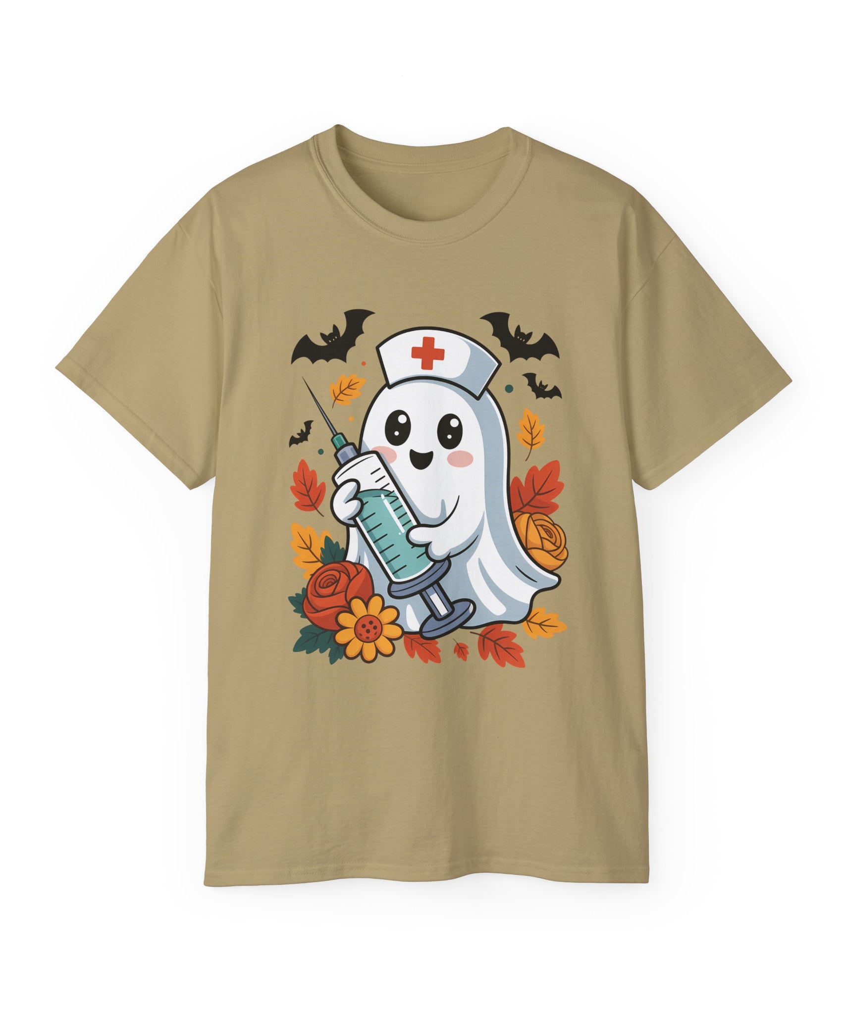 Halloween Nurse Ghost T-Shirt - Spooky Season Style | Gallory Hive