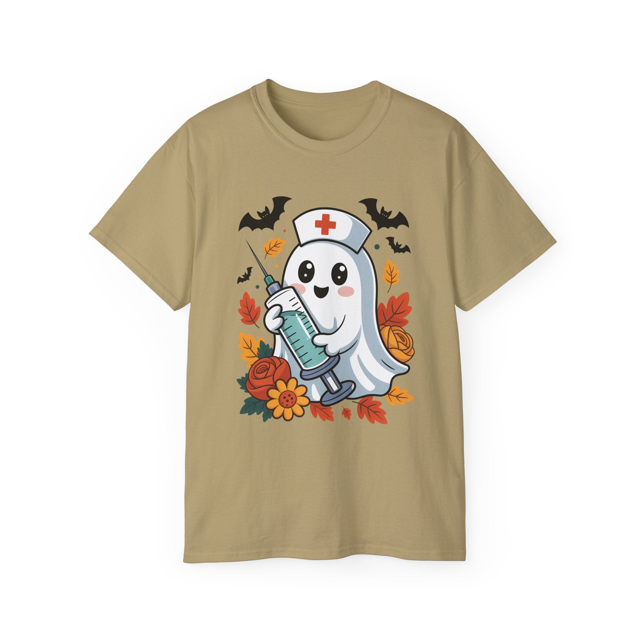 Halloween Nurse Ghost T-Shirt - Spooky Season Style | Gallory Hive