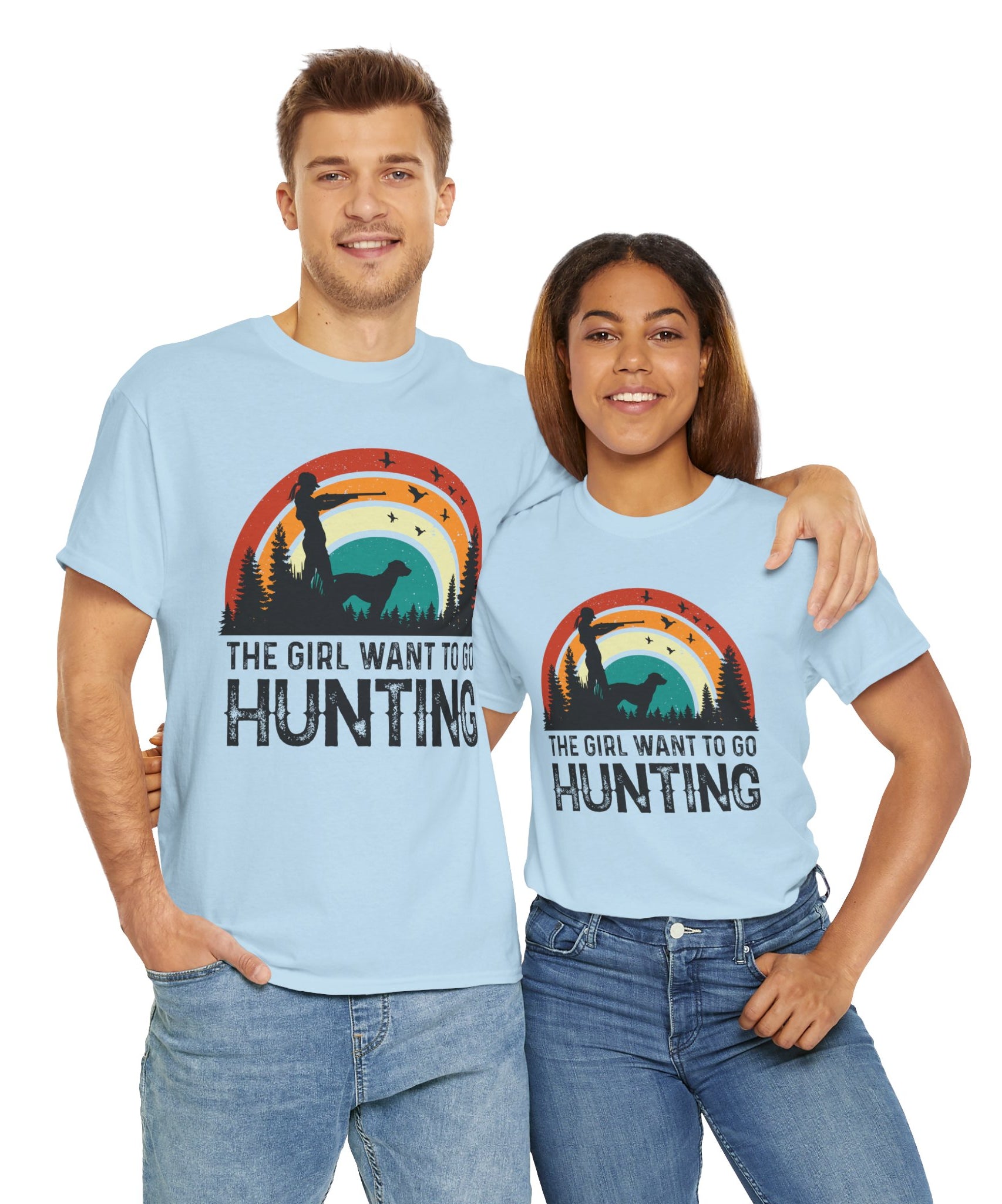 Retro Hunter Shirt – Birds & Pines