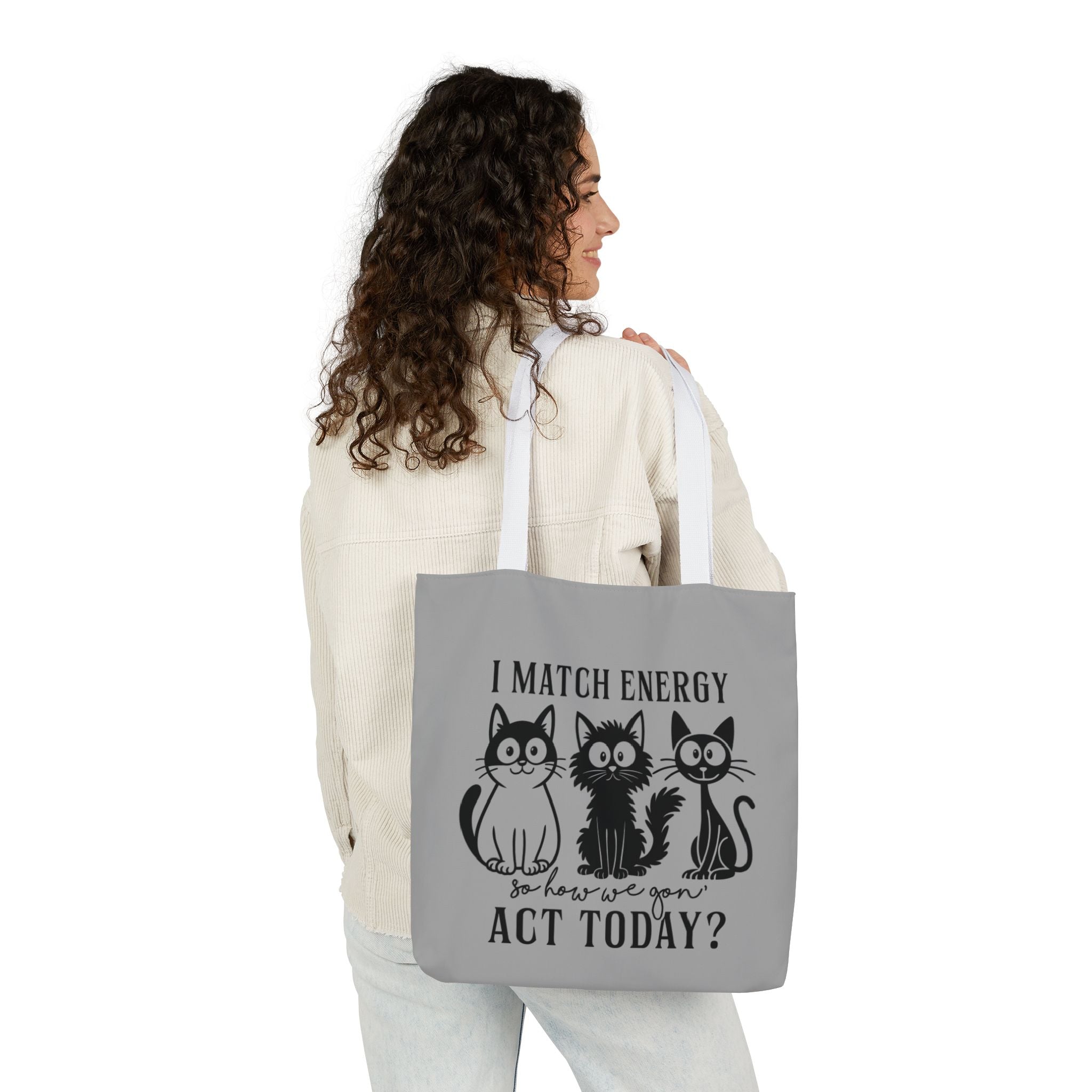 Gift for Cat Lovers – Light Grey Tote Bag