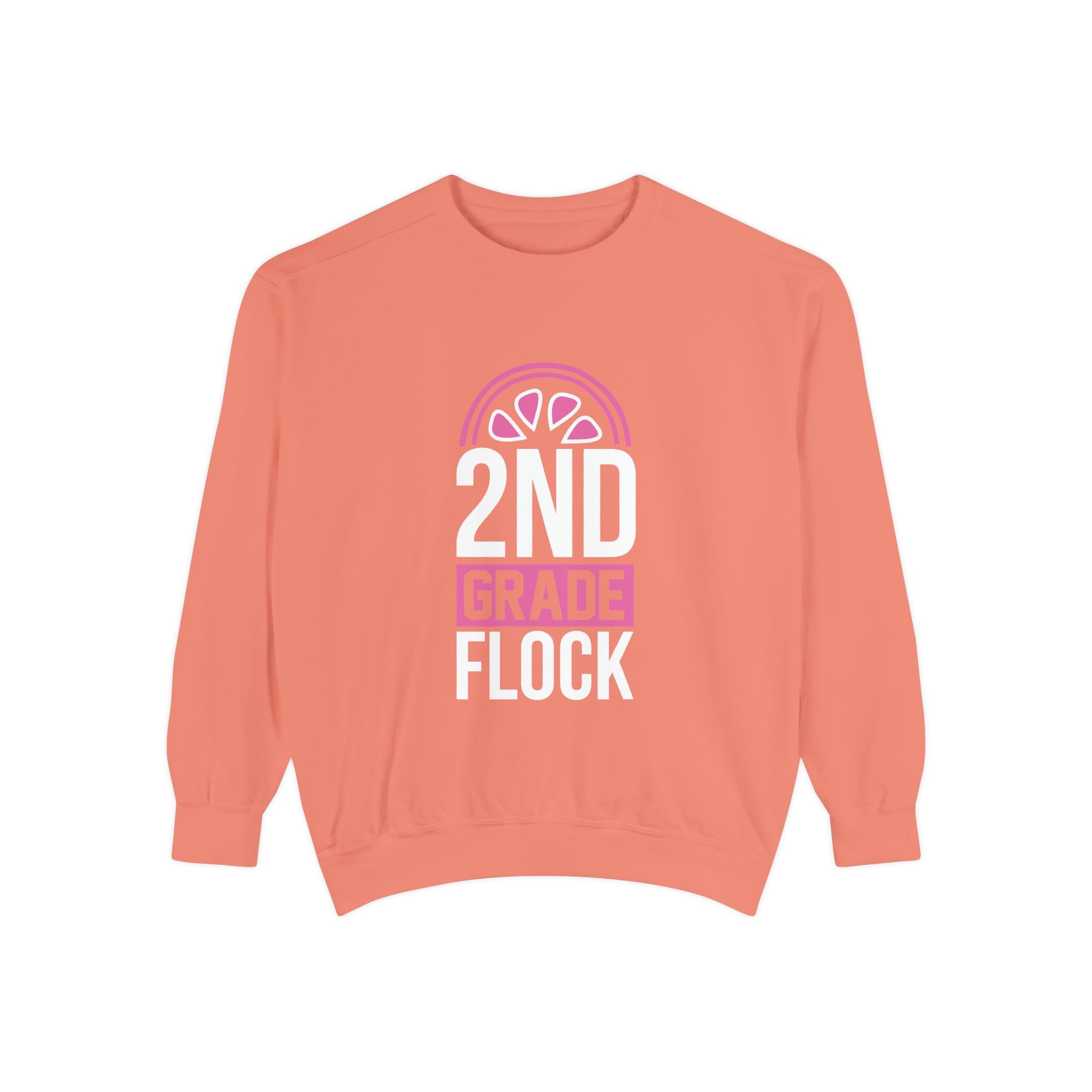 Unisex 2nd Grade Flock Sweatshirt | Perfect for Teachers, Back to School, Classroom, Gift for Kids, Cozy Style