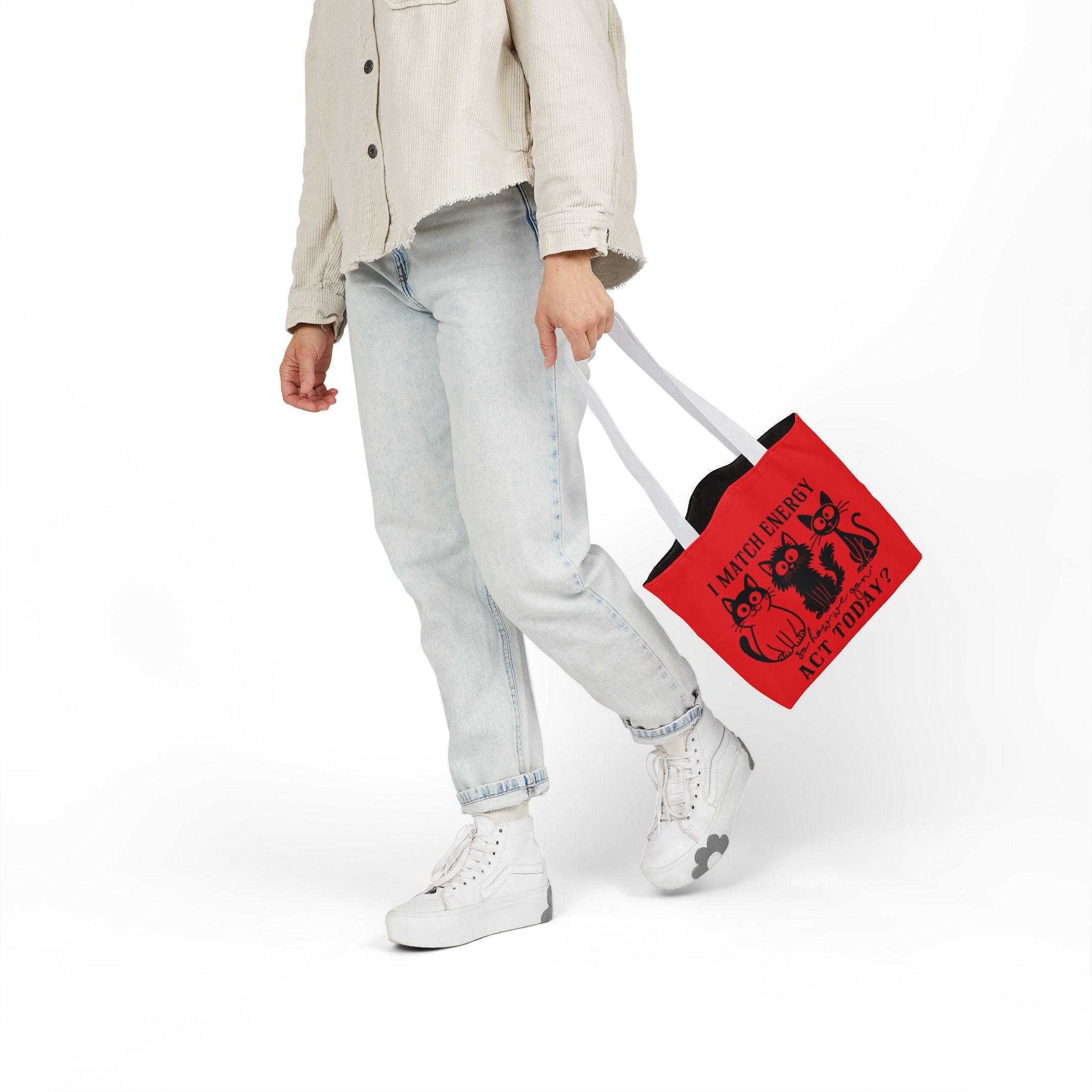 Cute Red Canvas Tote – Reusable Bag