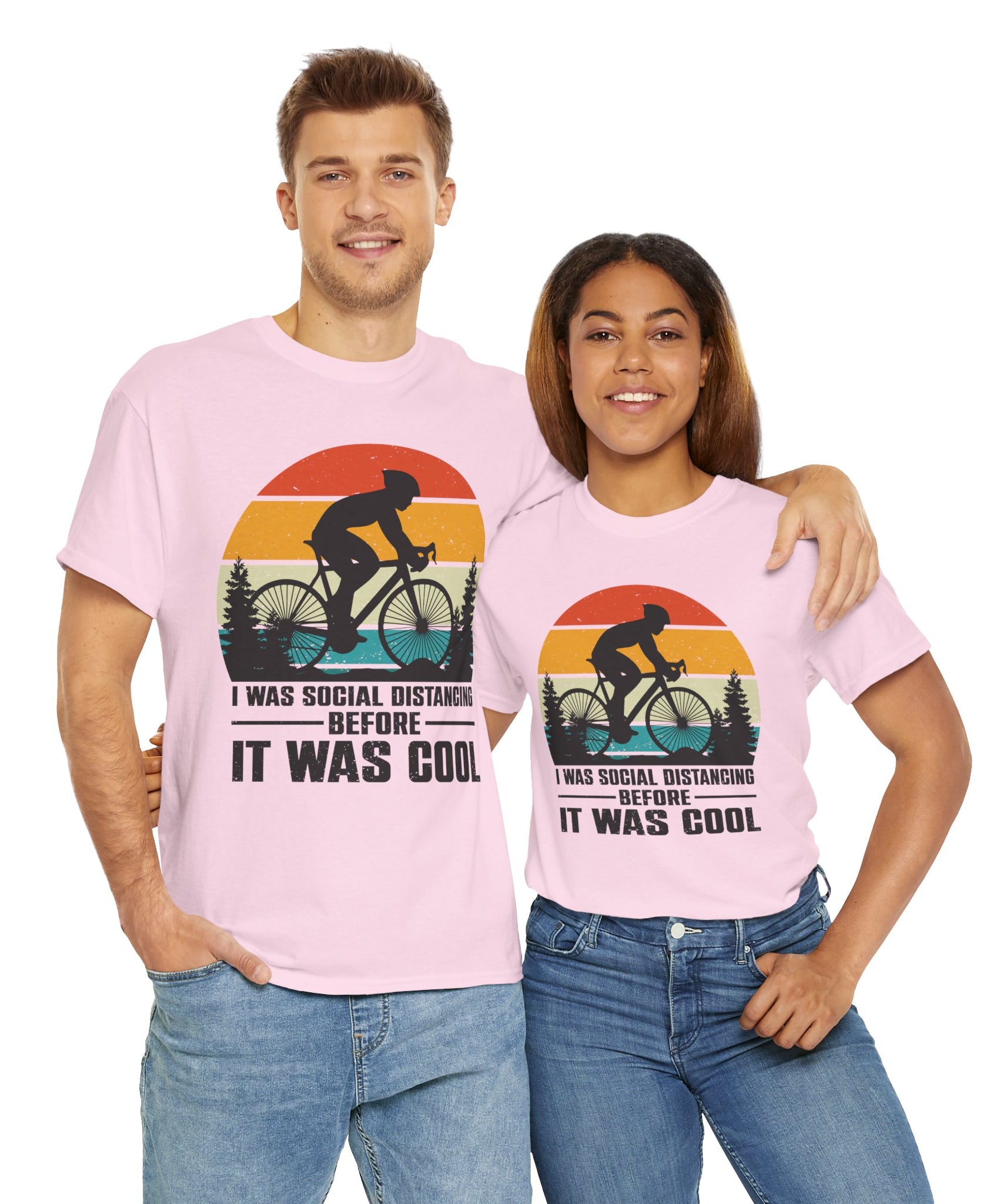 Retro Social Distancing Cyclist Tee