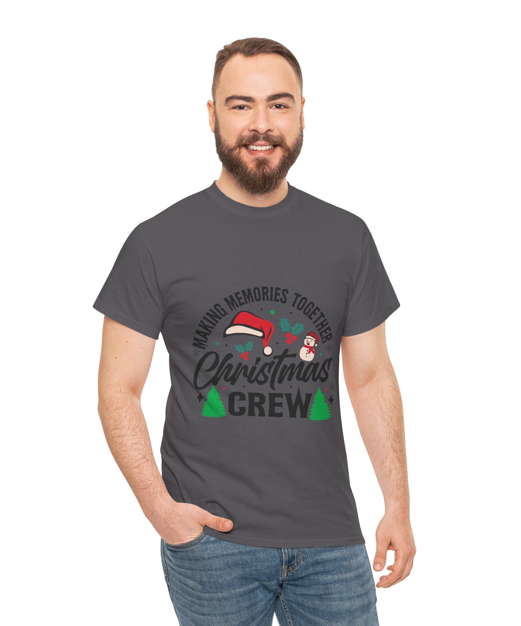 Santa Hat Snowman Xmas Trees Cute Tee | Gallory Hive