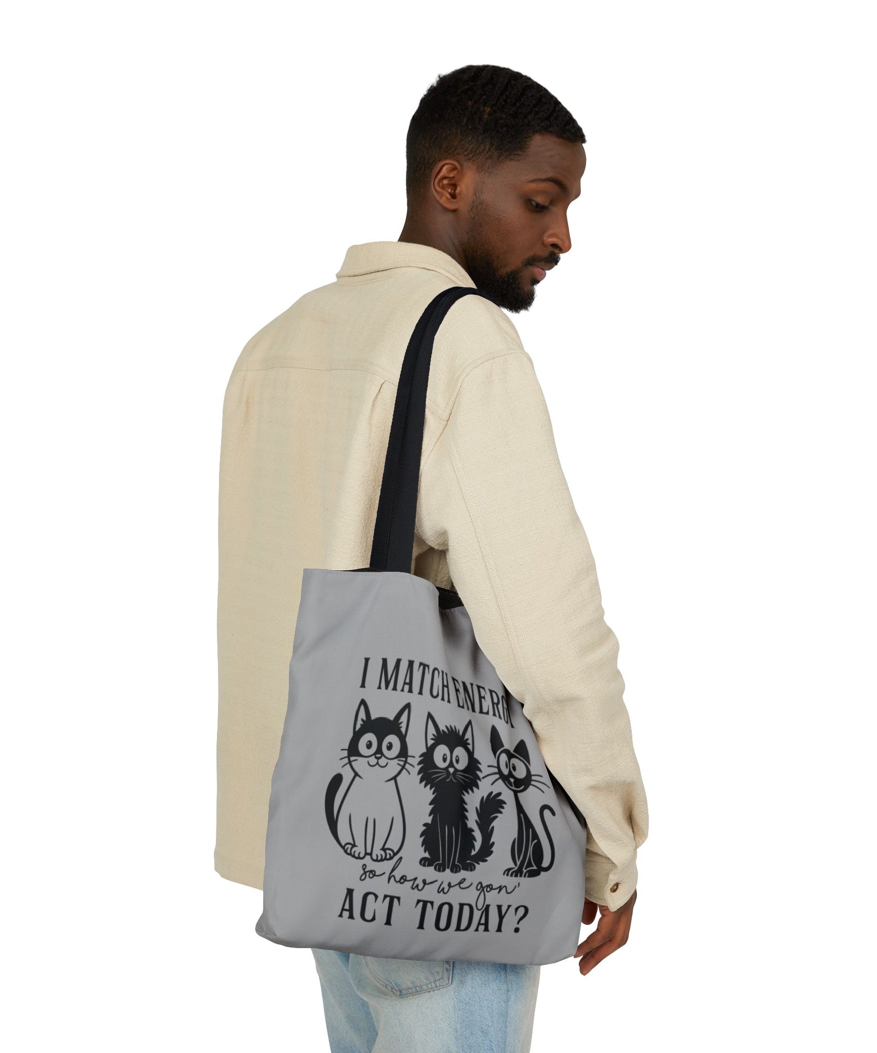 Gift for Cat Lovers – Light Grey Tote Bag