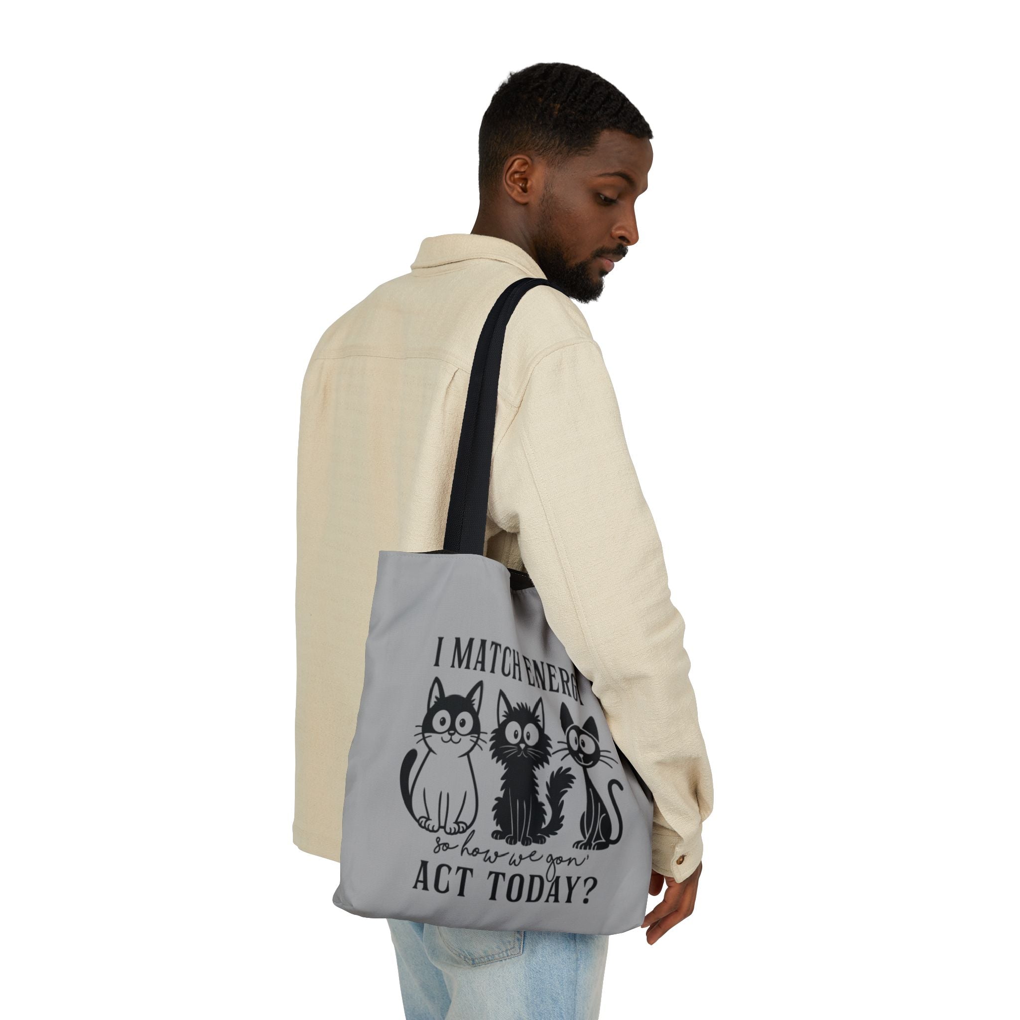 Gift for Cat Lovers – Light Grey Tote Bag