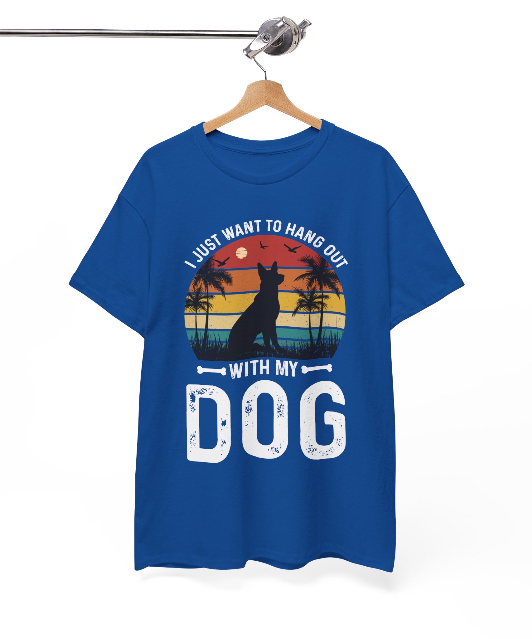 Retro Dog T-Shirt - Beach Hangout Design | Gallory Hive
