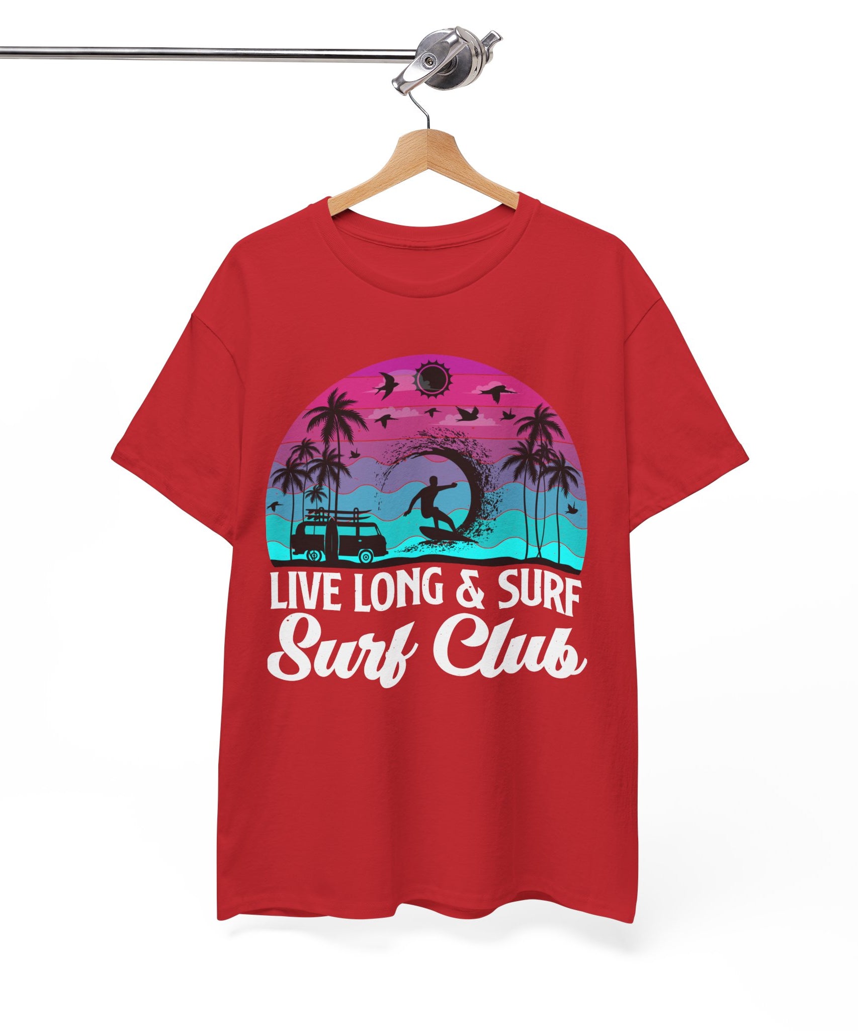 Surf Club Beach Sunset T-Shirt | Gallory Hive