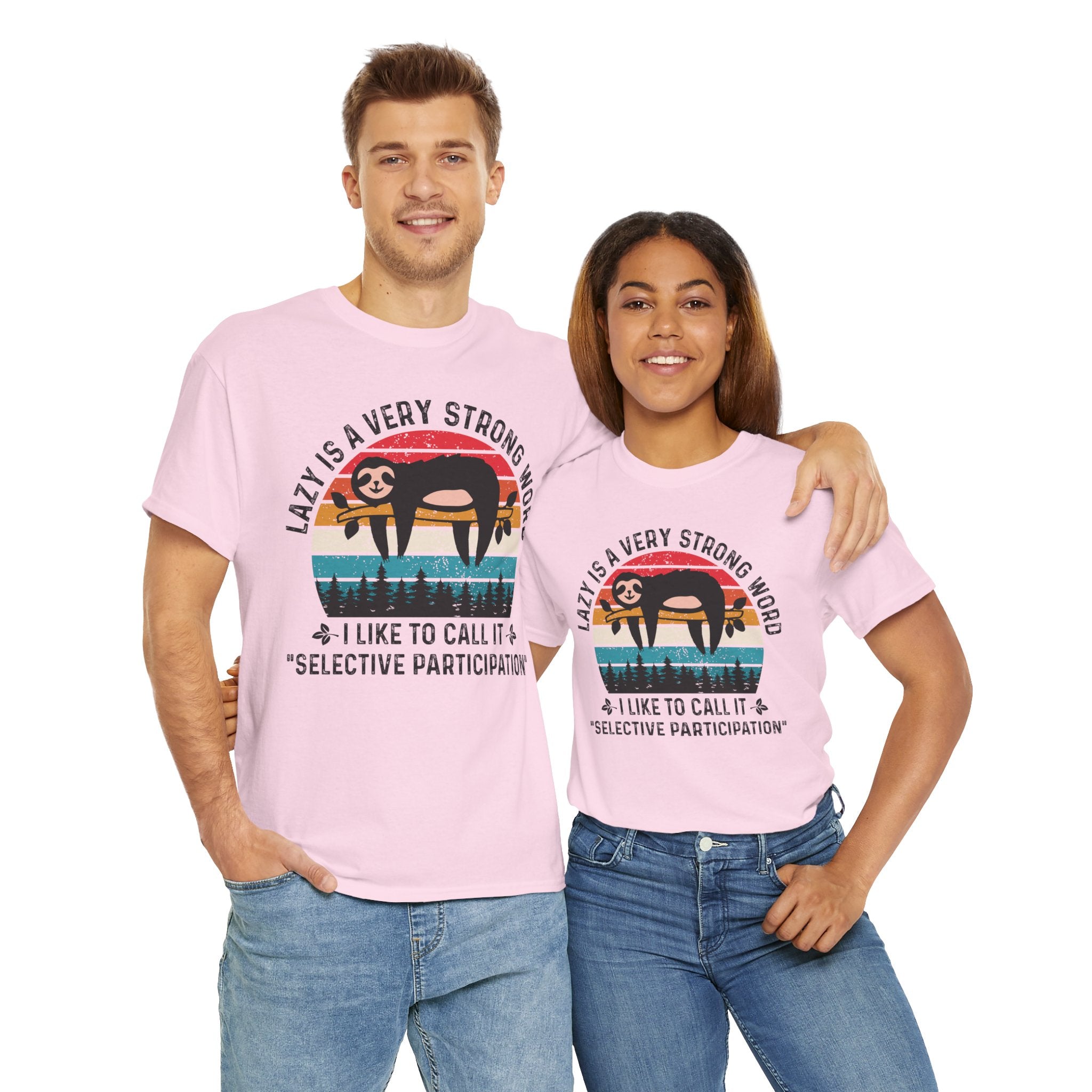 Sloth Hiking Team Retro Sunset Tee