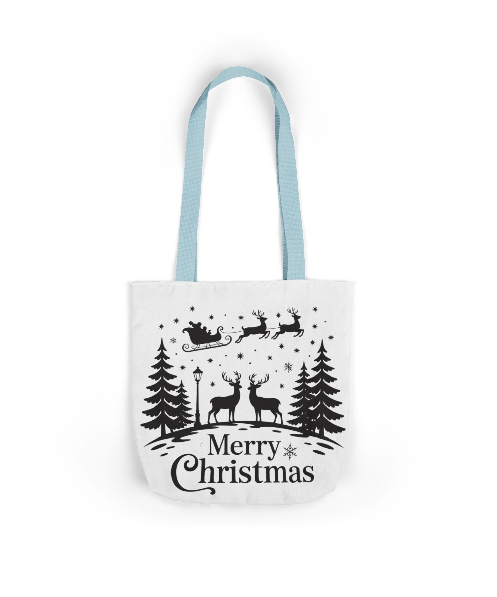 Merry Christmas Reindeer & Palm Trees Tote Bag
