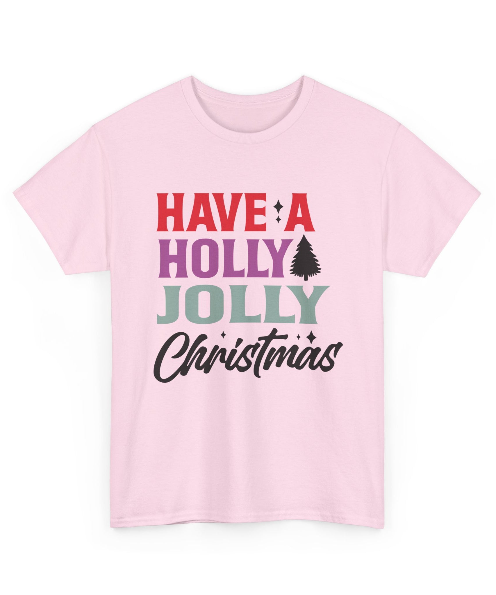 Festive Holly Jolly Christmas Graphic Tee | Gallory Hive
