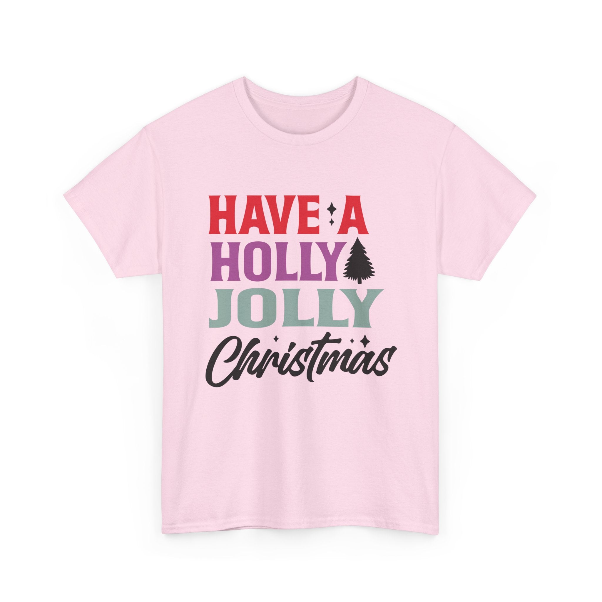 Festive Holly Jolly Christmas Graphic Tee | Gallory Hive