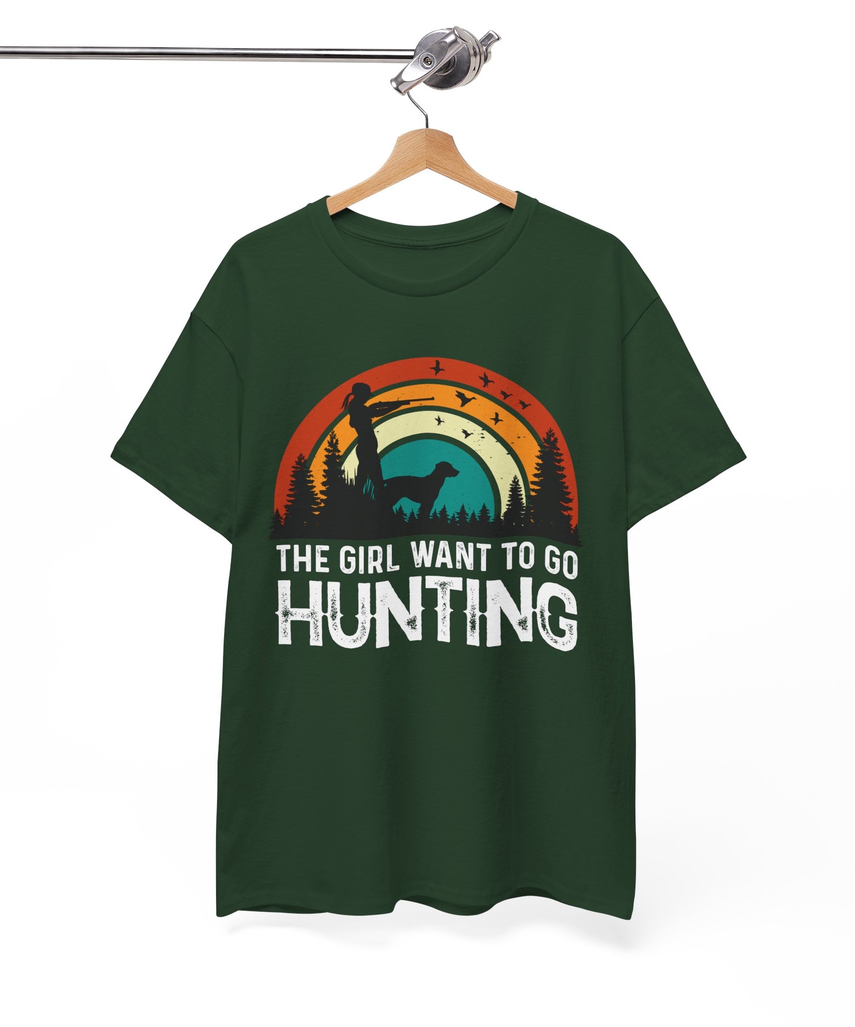 Retro Hunter Shirt – Birds & Pines | Gallory Hive