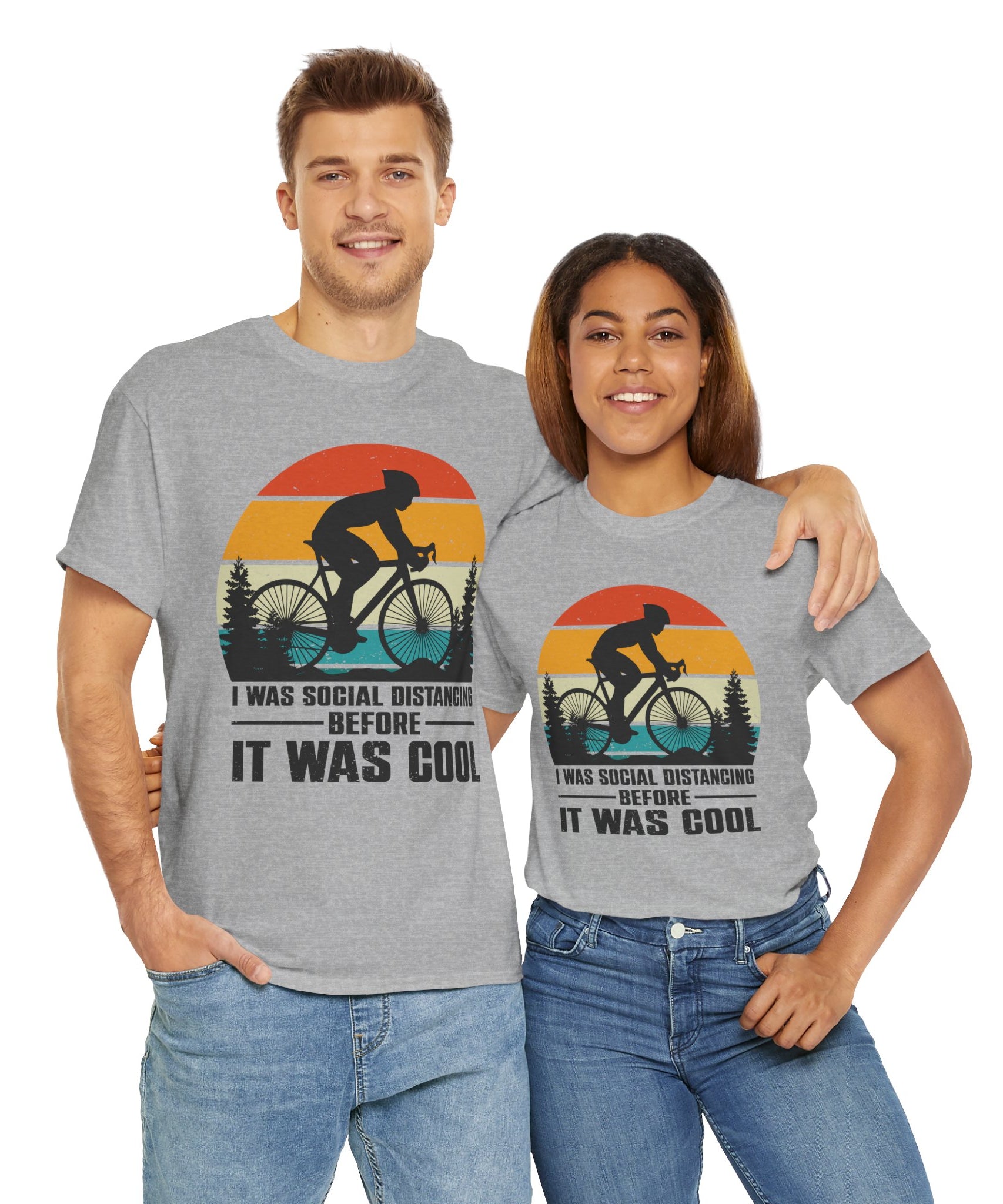 Retro Social Distancing Cyclist Tee