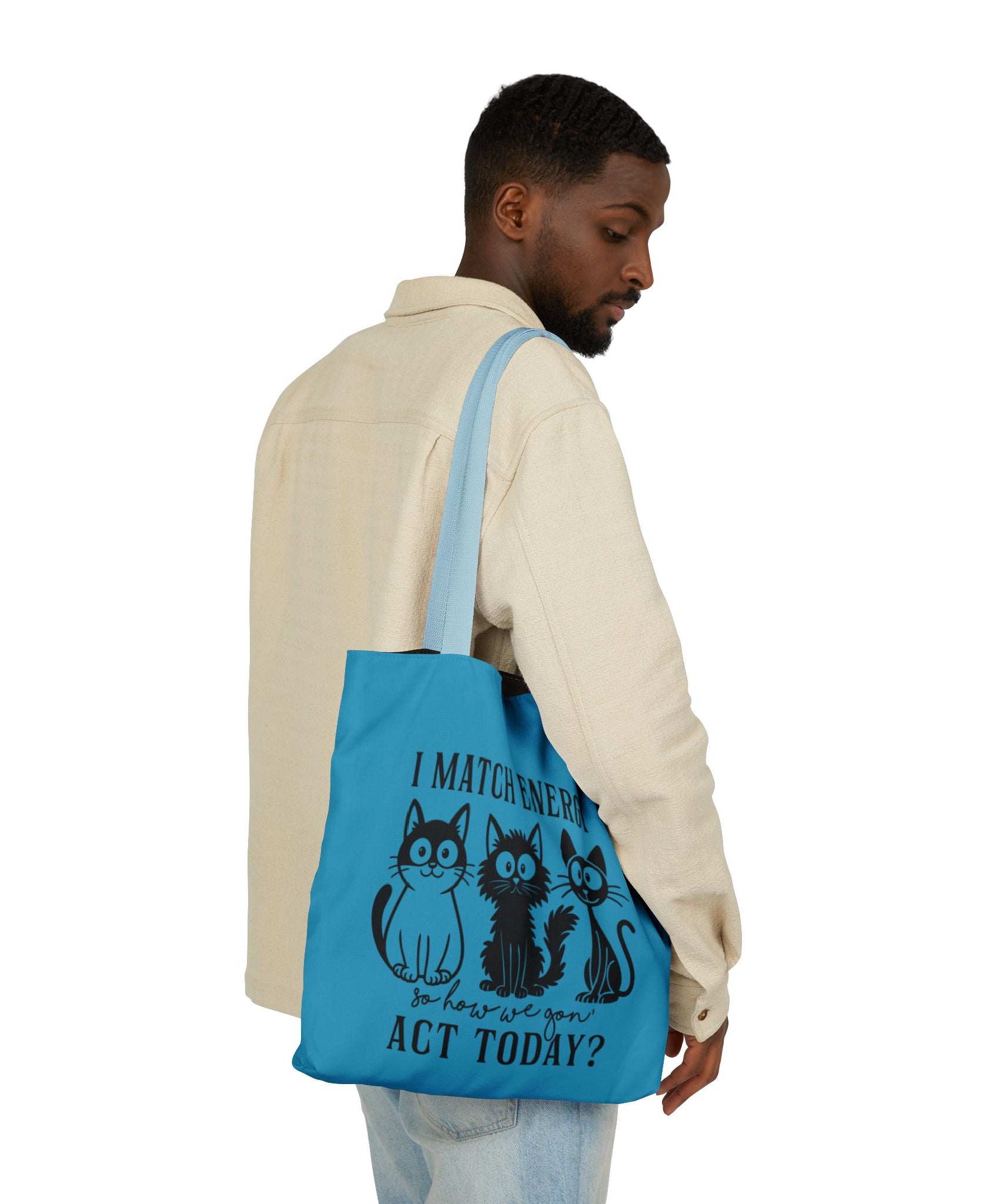 Cute Turquoise Canvas Tote – Reusable Bag